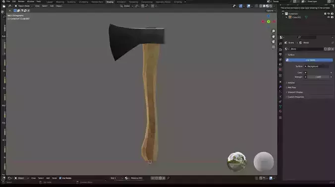 Low poly style Axe 