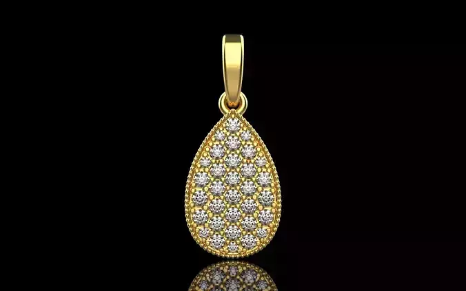 Pear shape pendant