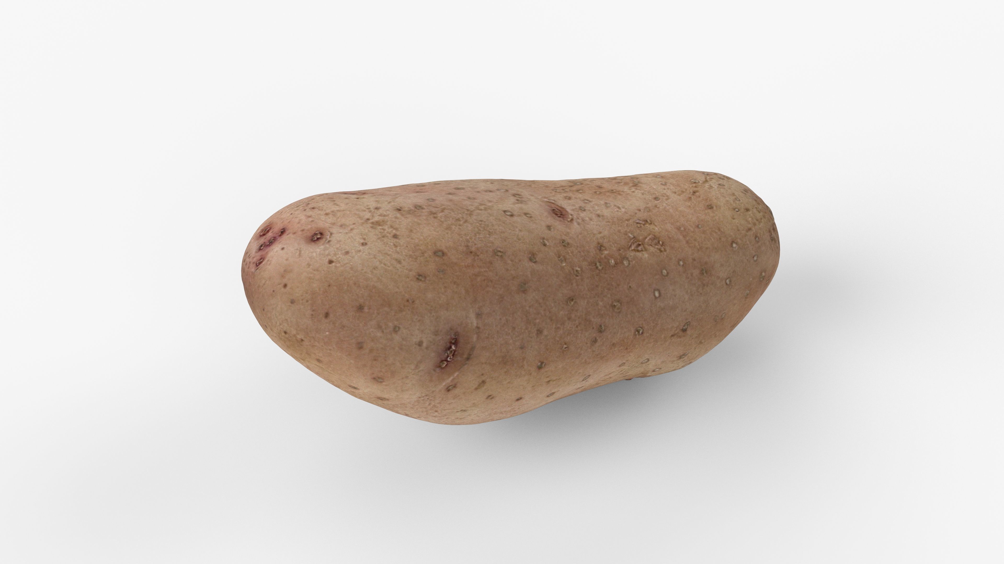 Photorealistic 3D scan of potato Low-poly 3D model_1