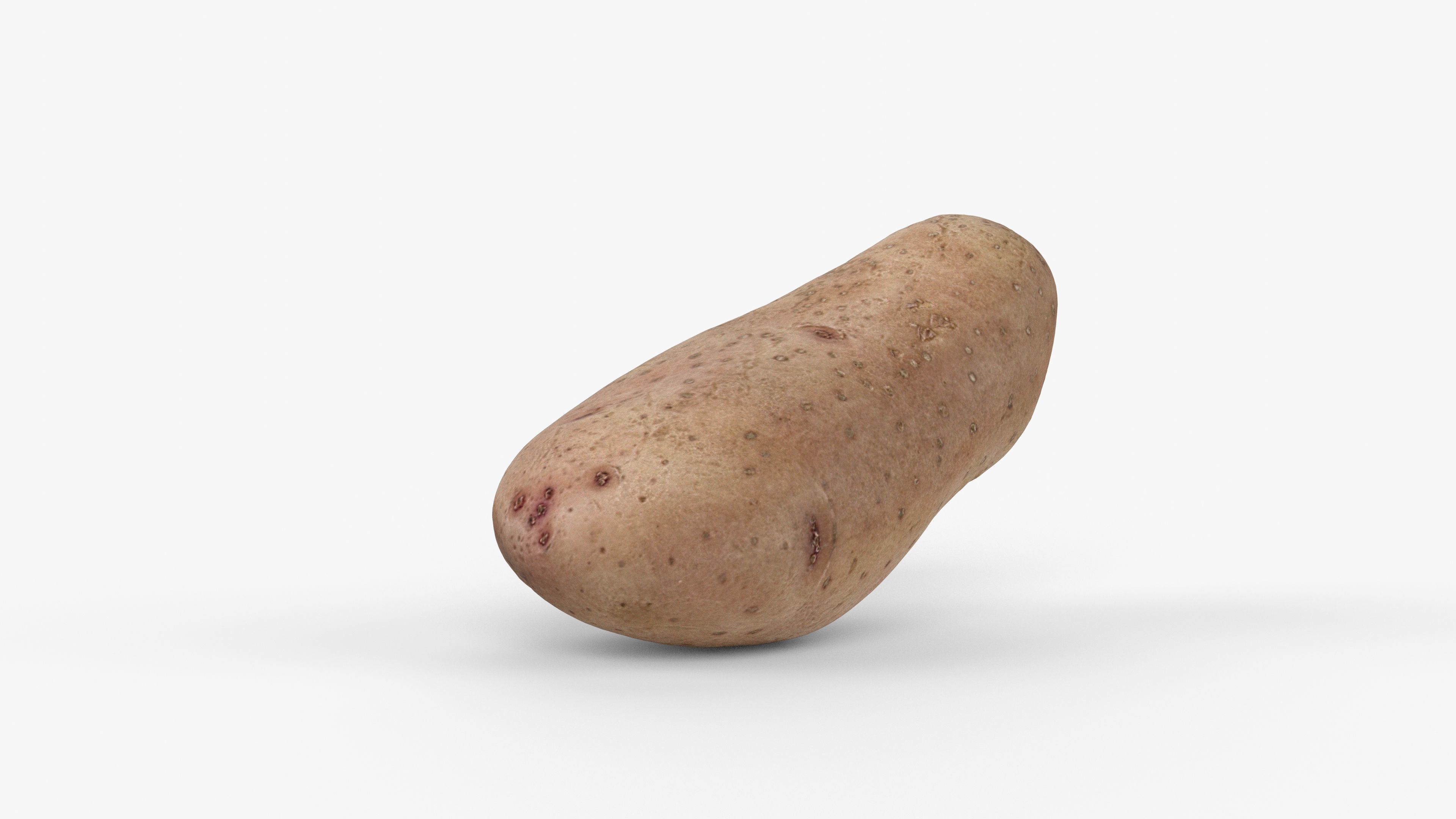 Photorealistic 3D scan of potato Low-poly 3D model_12