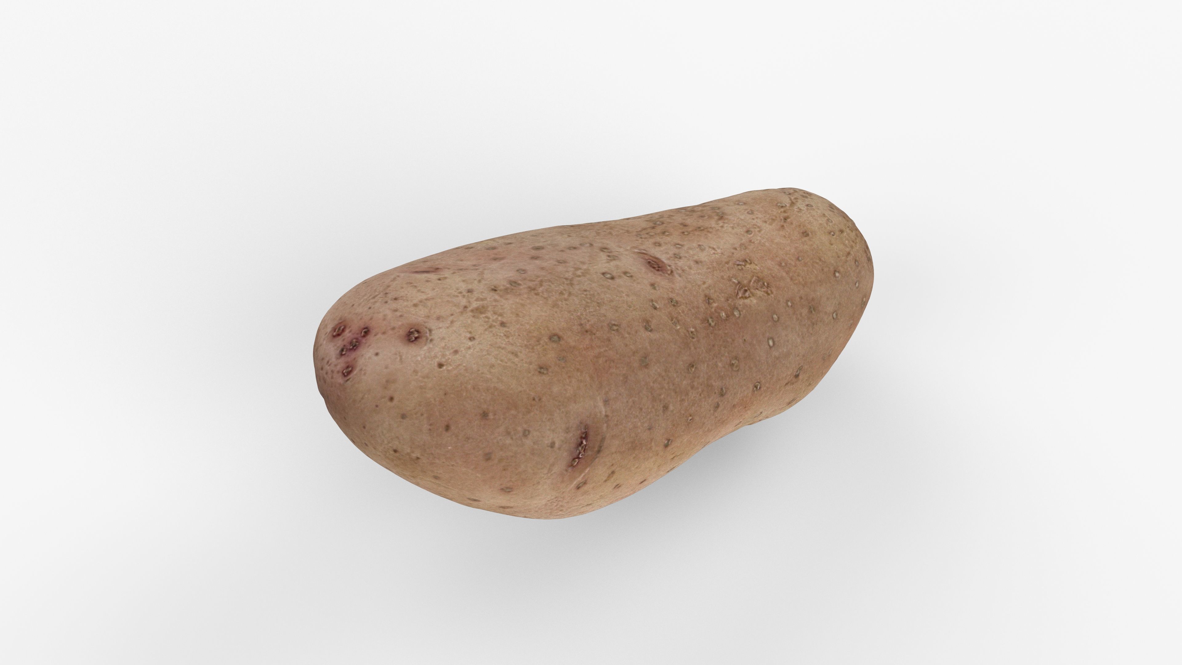 Photorealistic 3D scan of potato Low-poly 3D model_6