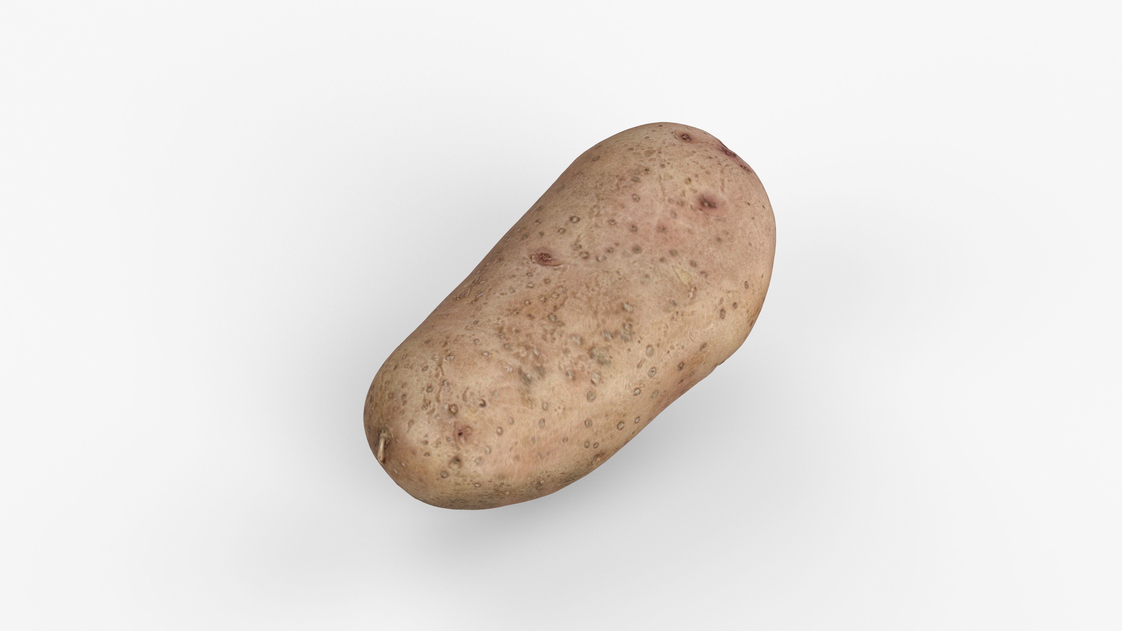 Photorealistic 3D scan of potato Low-poly 3D model_9