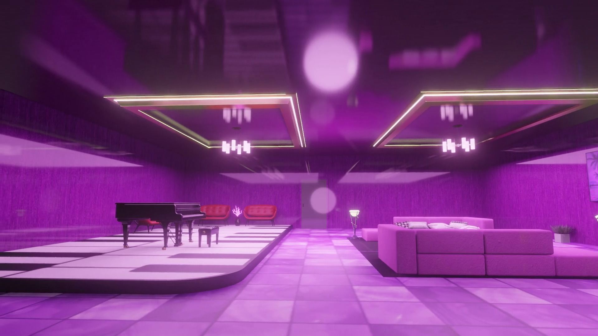 VR ROOFTOP APARTMENT - LOWPOLY BAKED AND PBR TEXTURES Low-poly 3D model_3