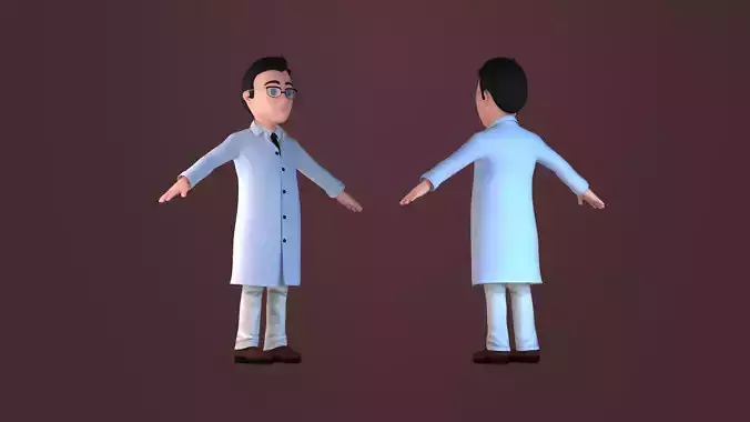 cartoon doctor man  worker disney illustration character 