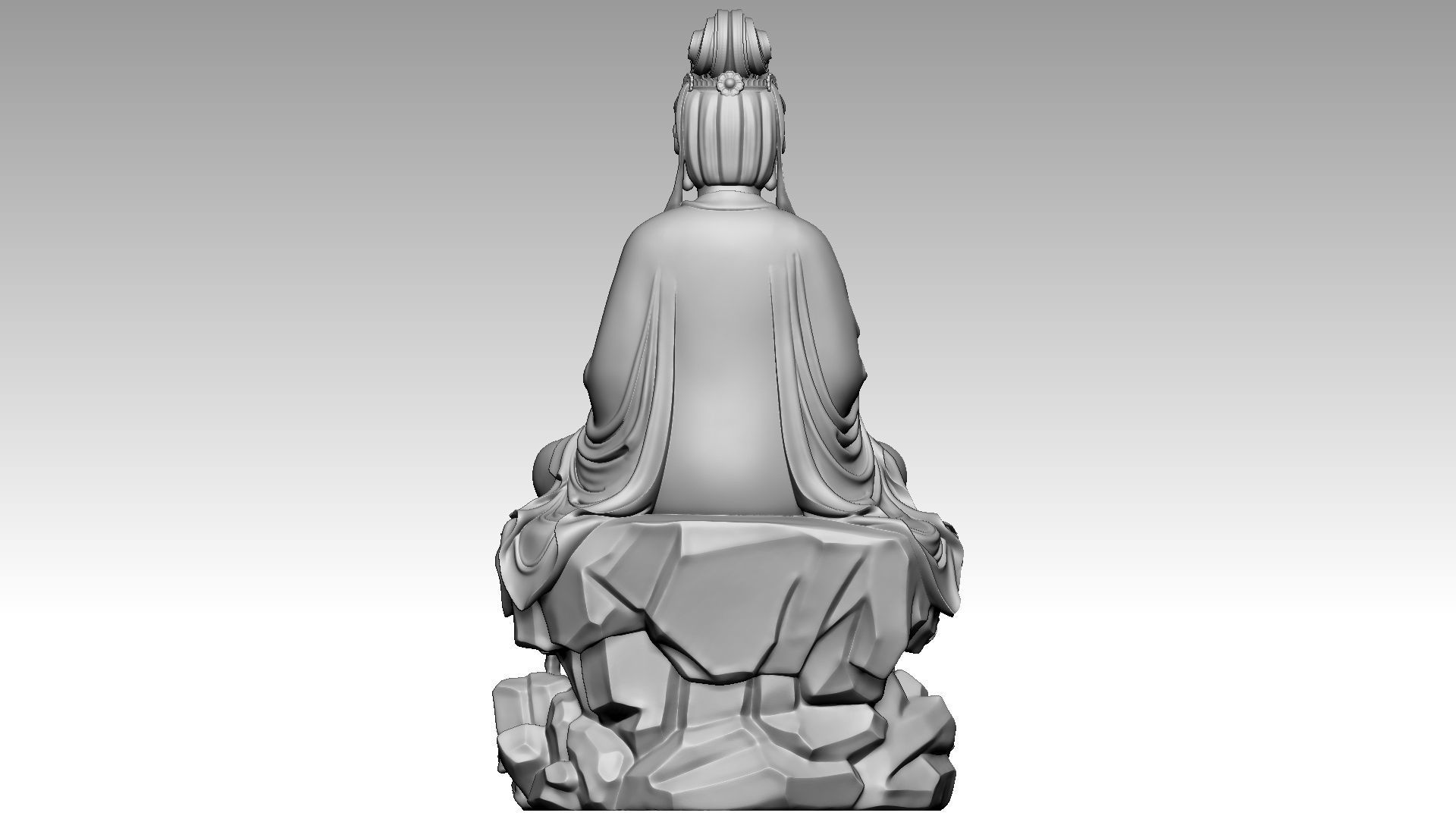 Buddha x1 3D print model_4