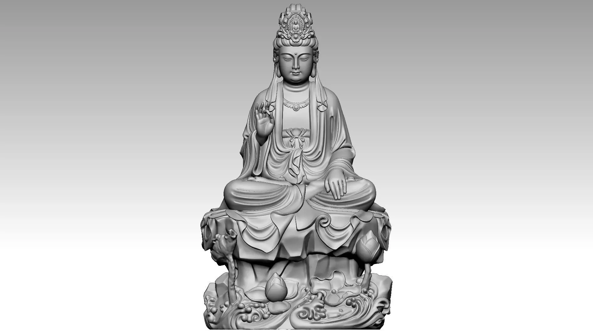 Buddha x1 3D print model_0