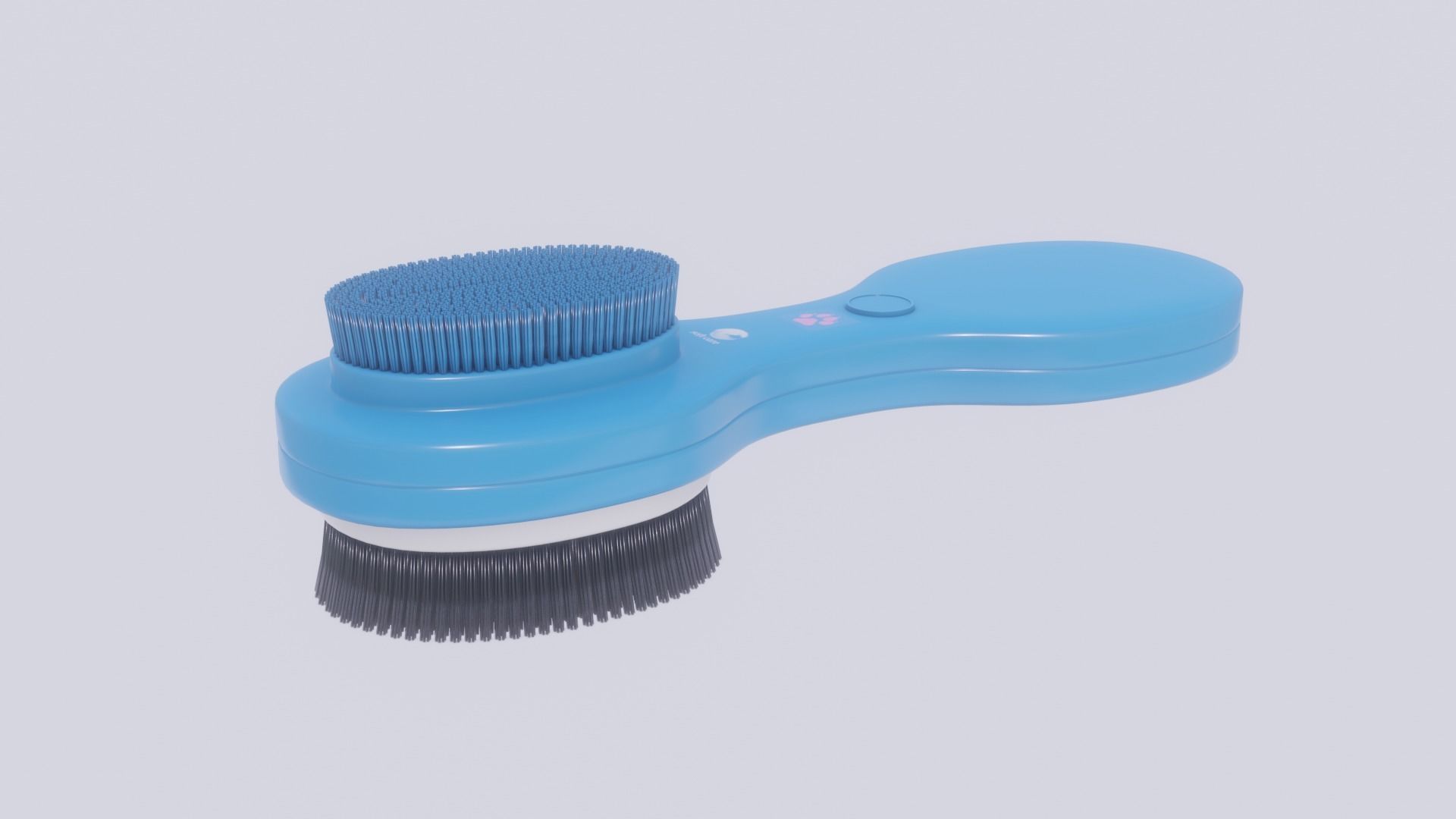 Pet Grooming Brush Low-poly 3D model_1