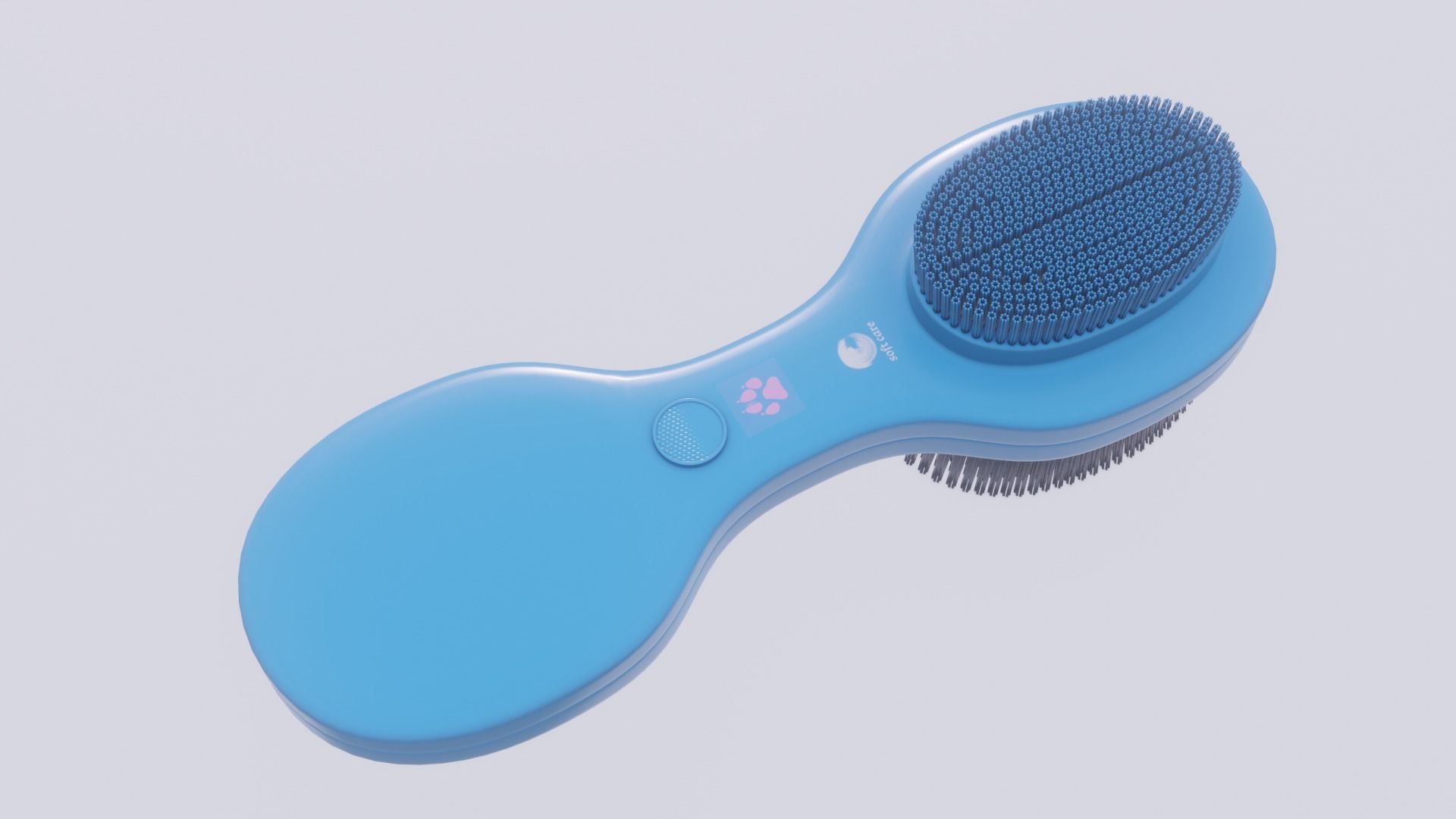 Pet Grooming Brush Low-poly 3D model_2