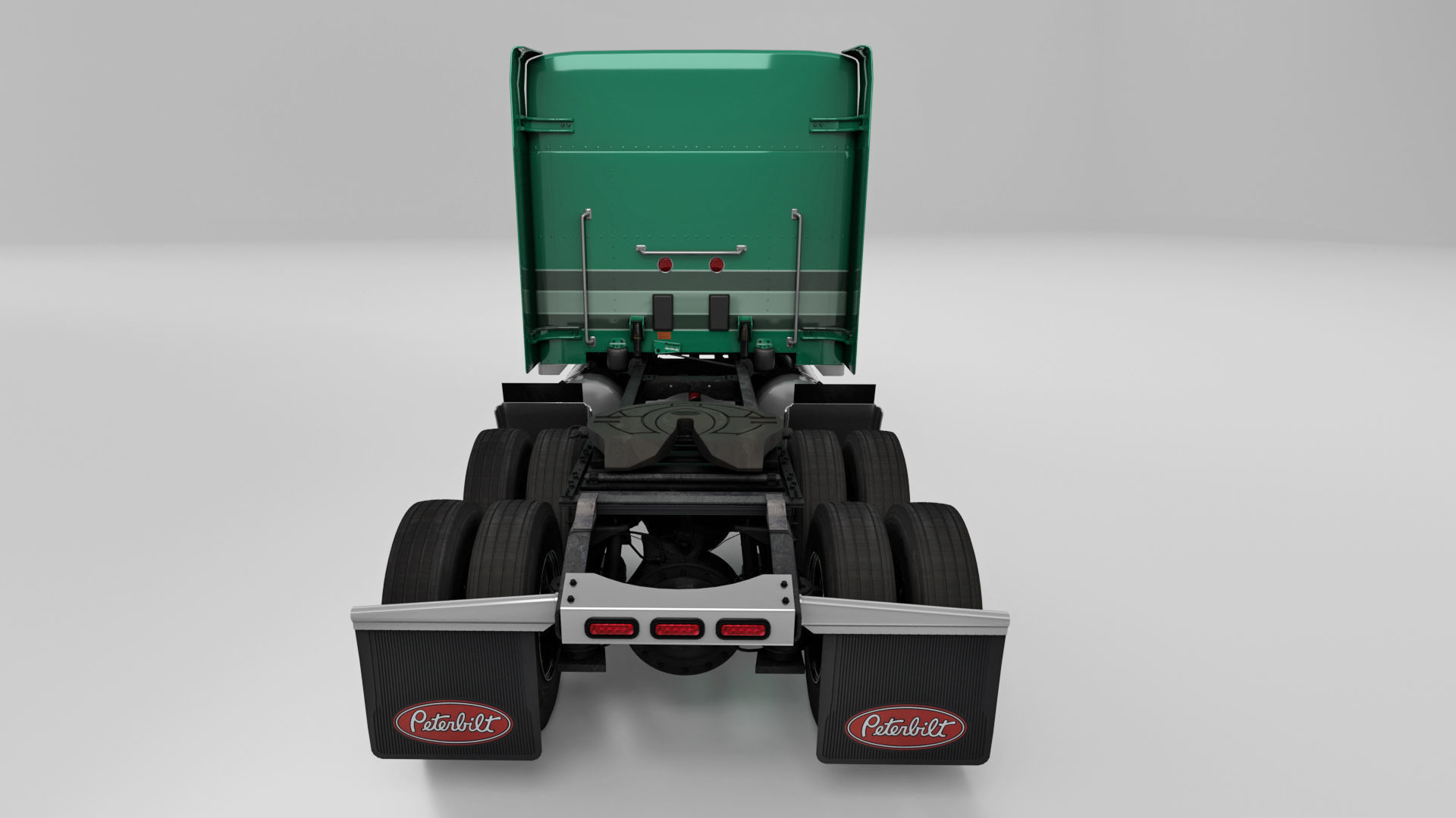Peterbilt 589 Semi Truck 3D model_2