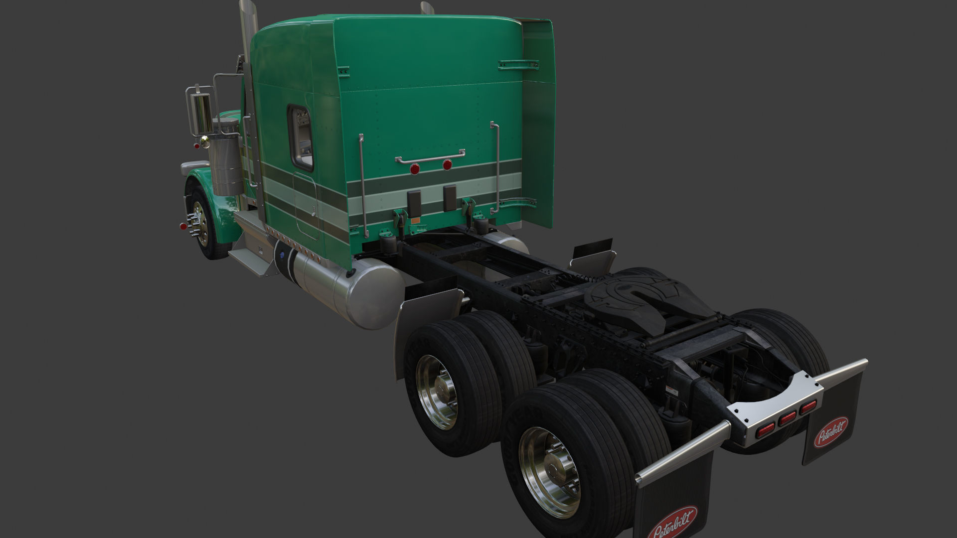 Peterbilt 589 Semi Truck 3D model_18