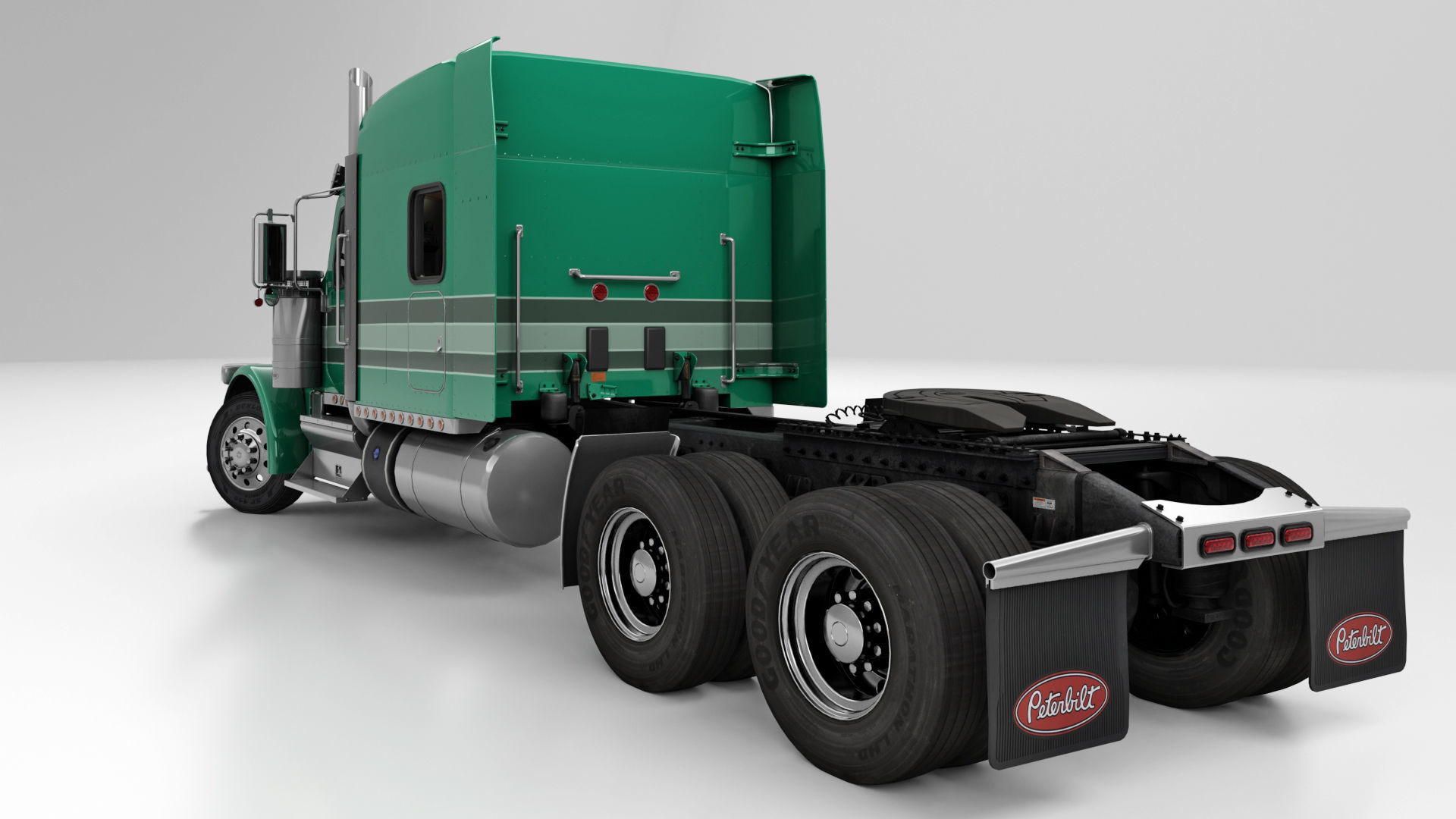 Peterbilt 589 Semi Truck 3D model_8