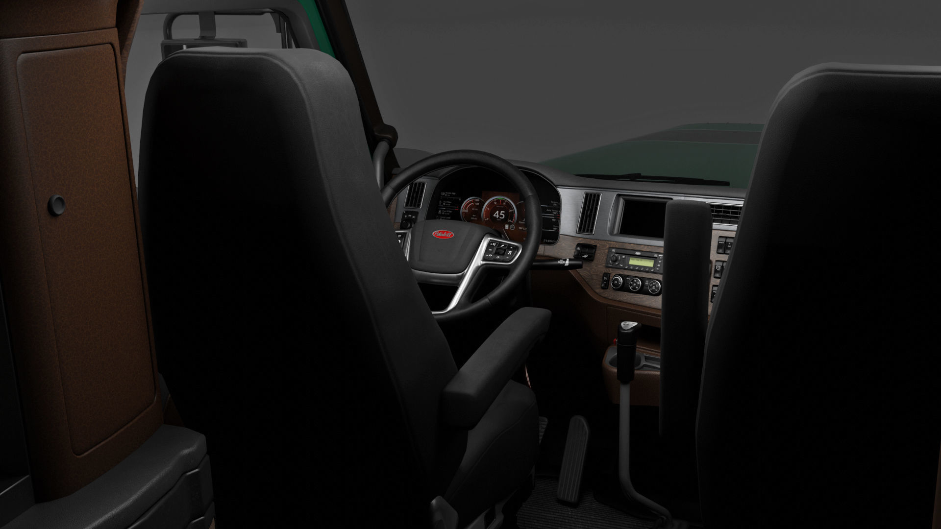 Peterbilt 589 Semi Truck 3D model_3