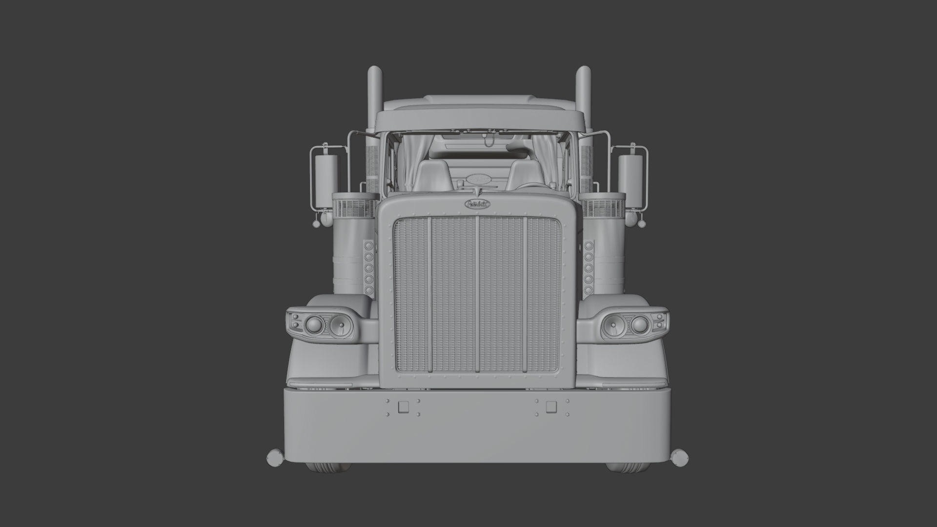 Peterbilt 589 Semi Truck 3D model_23