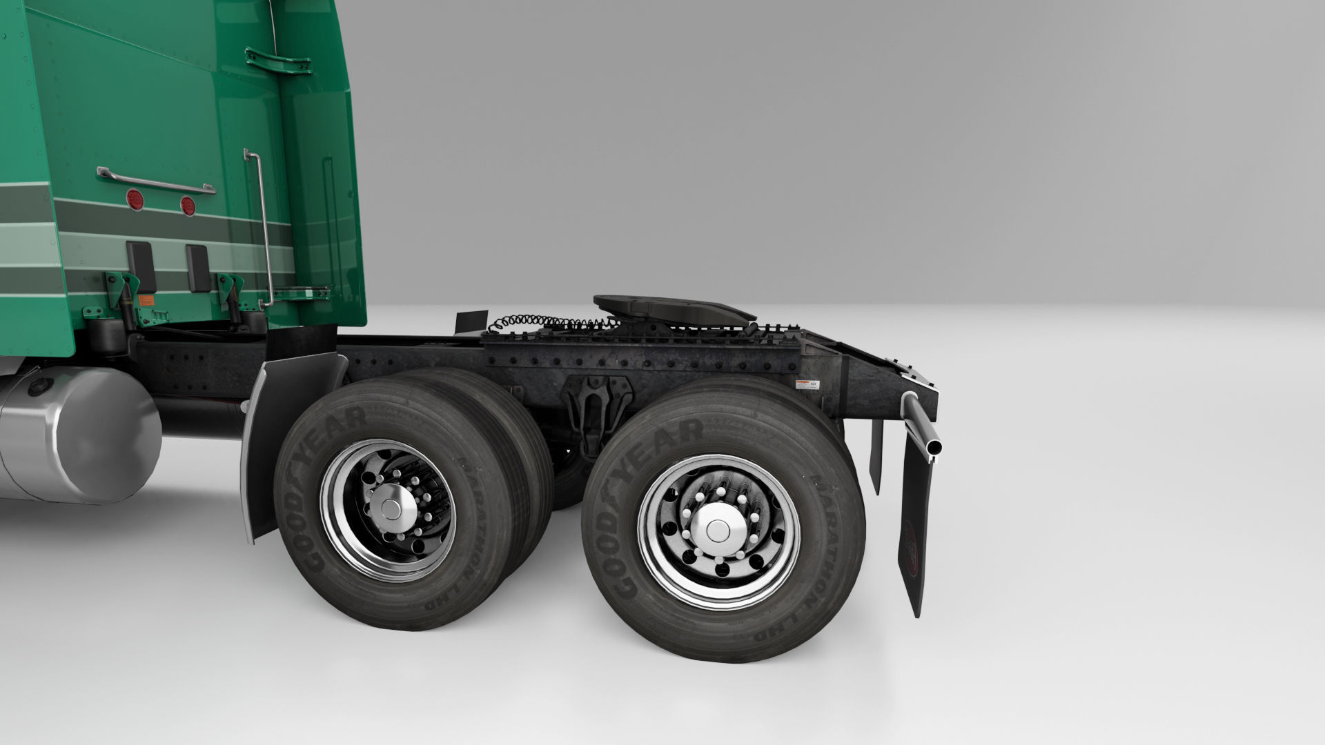 Peterbilt 589 Semi Truck 3D model_11
