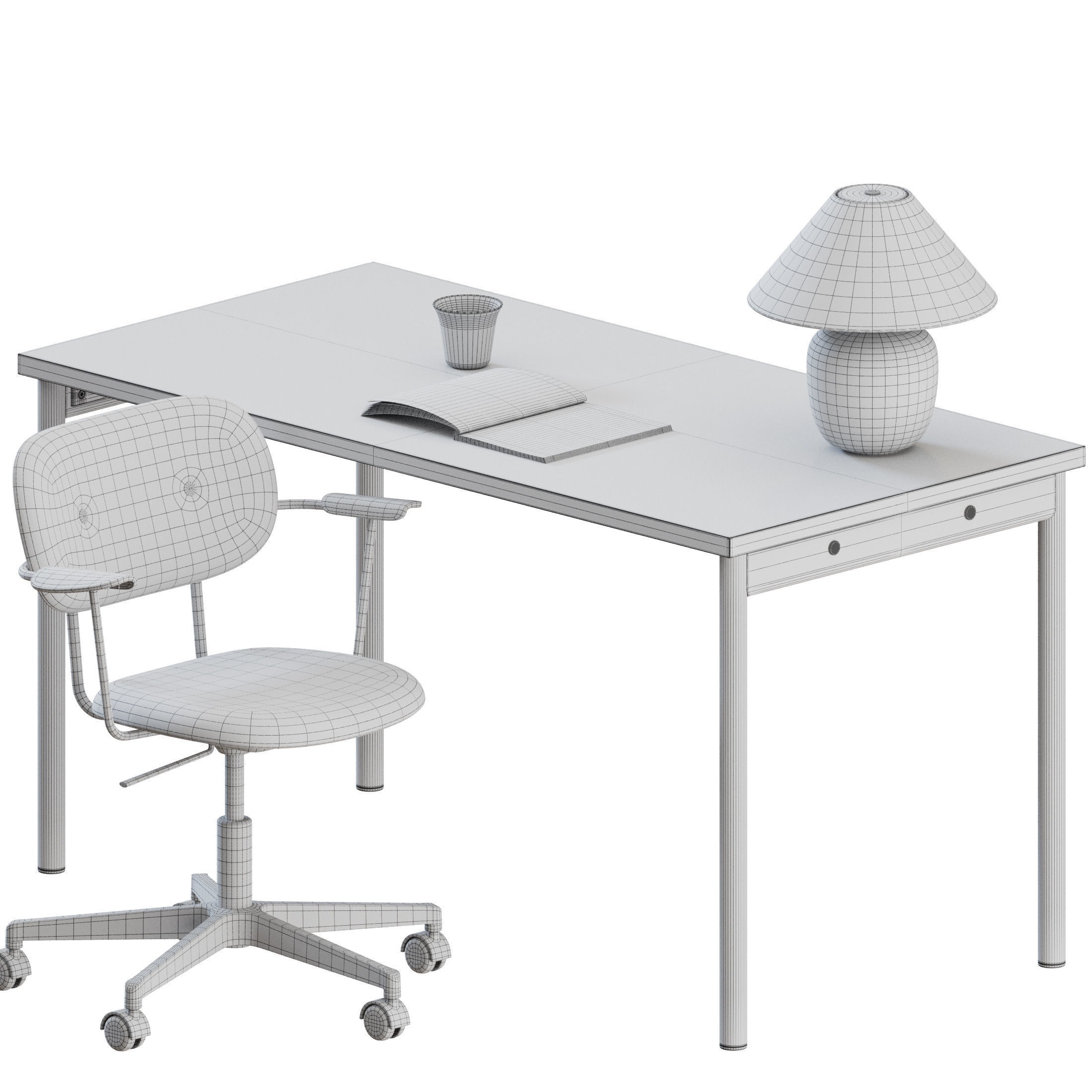 Co Task Chair Armrest Set by Audo Copenhagen 3D model_3