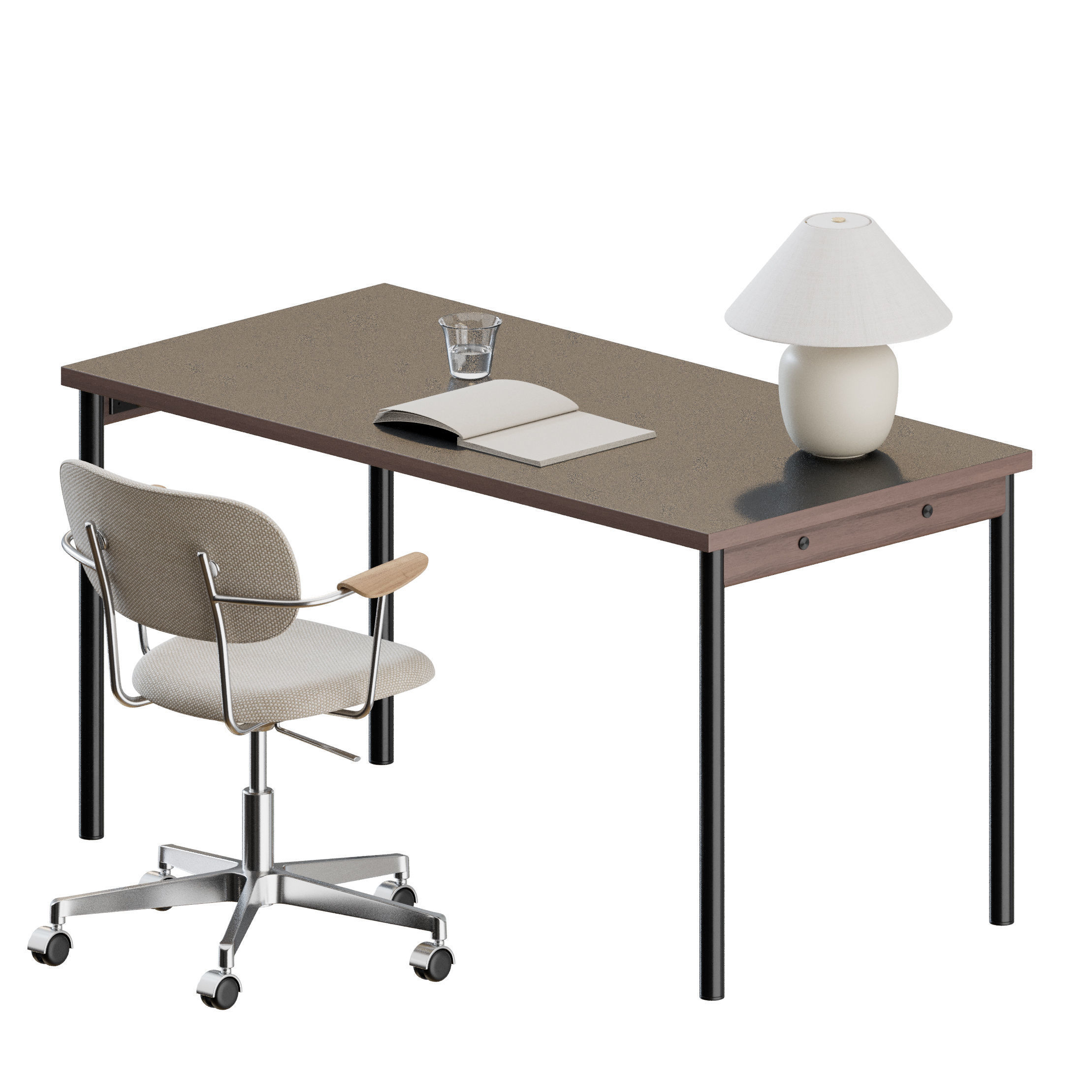 Co Task Chair Armrest Set by Audo Copenhagen 3D model_5