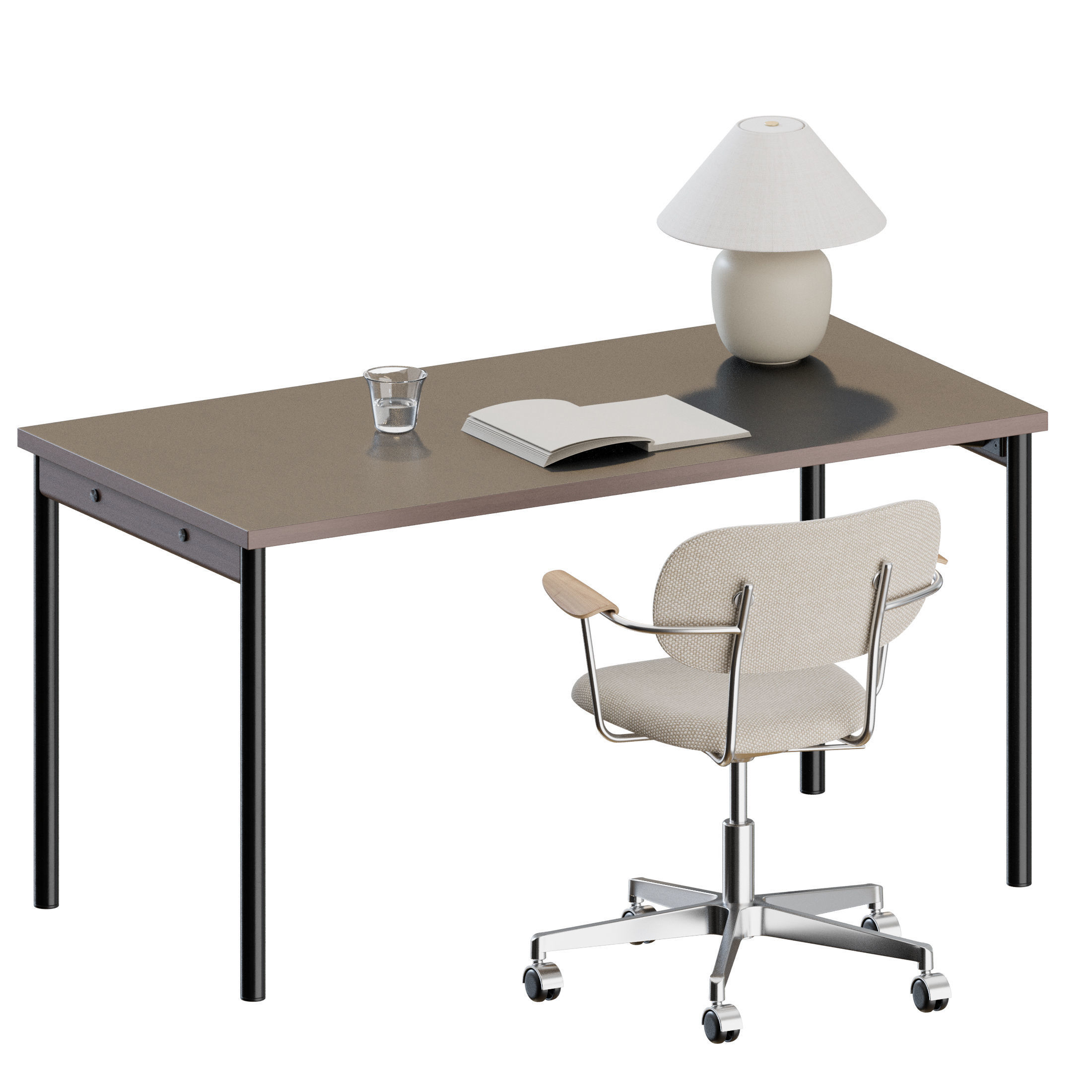 Co Task Chair Armrest Set by Audo Copenhagen 3D model_6
