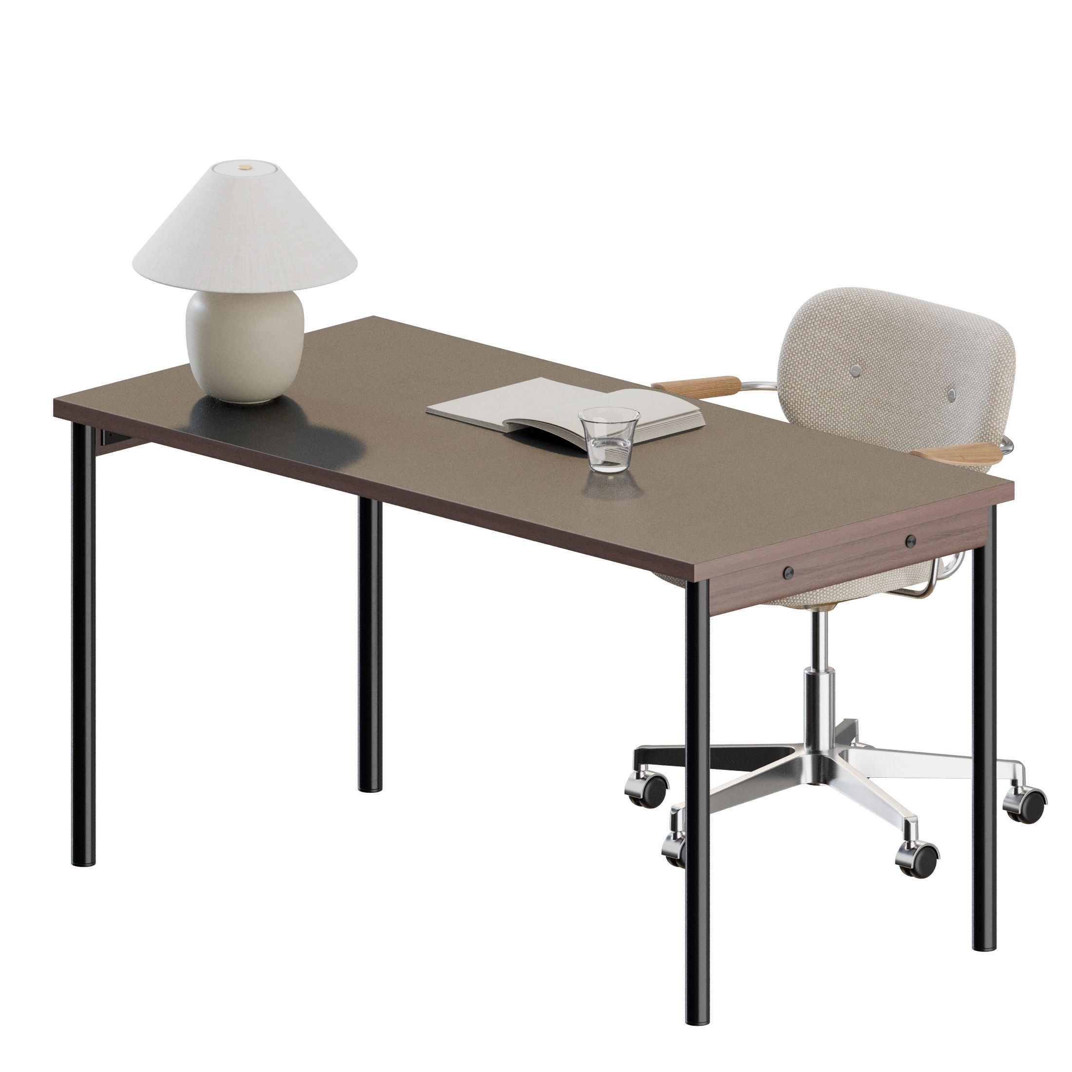 Co Task Chair Armrest Set by Audo Copenhagen 3D model_8