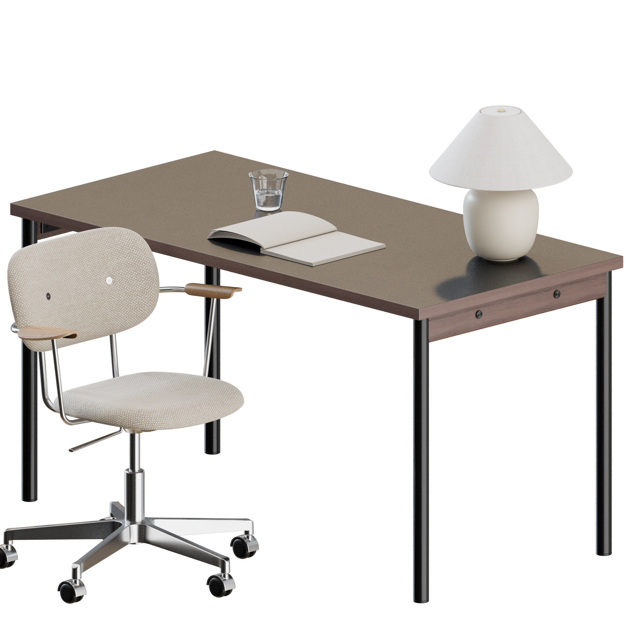 Co Task Chair Armrest Set by Audo Copenhagen 3D model_4
