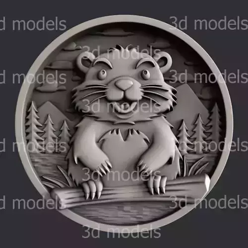 3d STL models for CNC router or 3dprinter Beaver P502