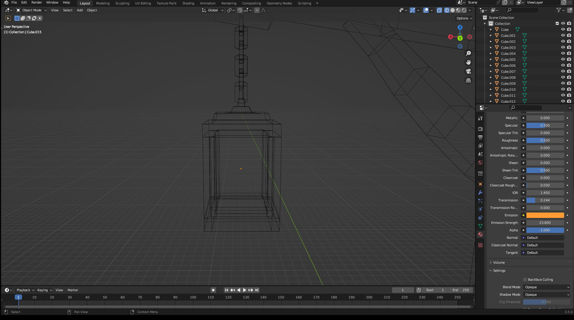 street light Medieval Lamp post Low poly Low-poly 3D model_8
