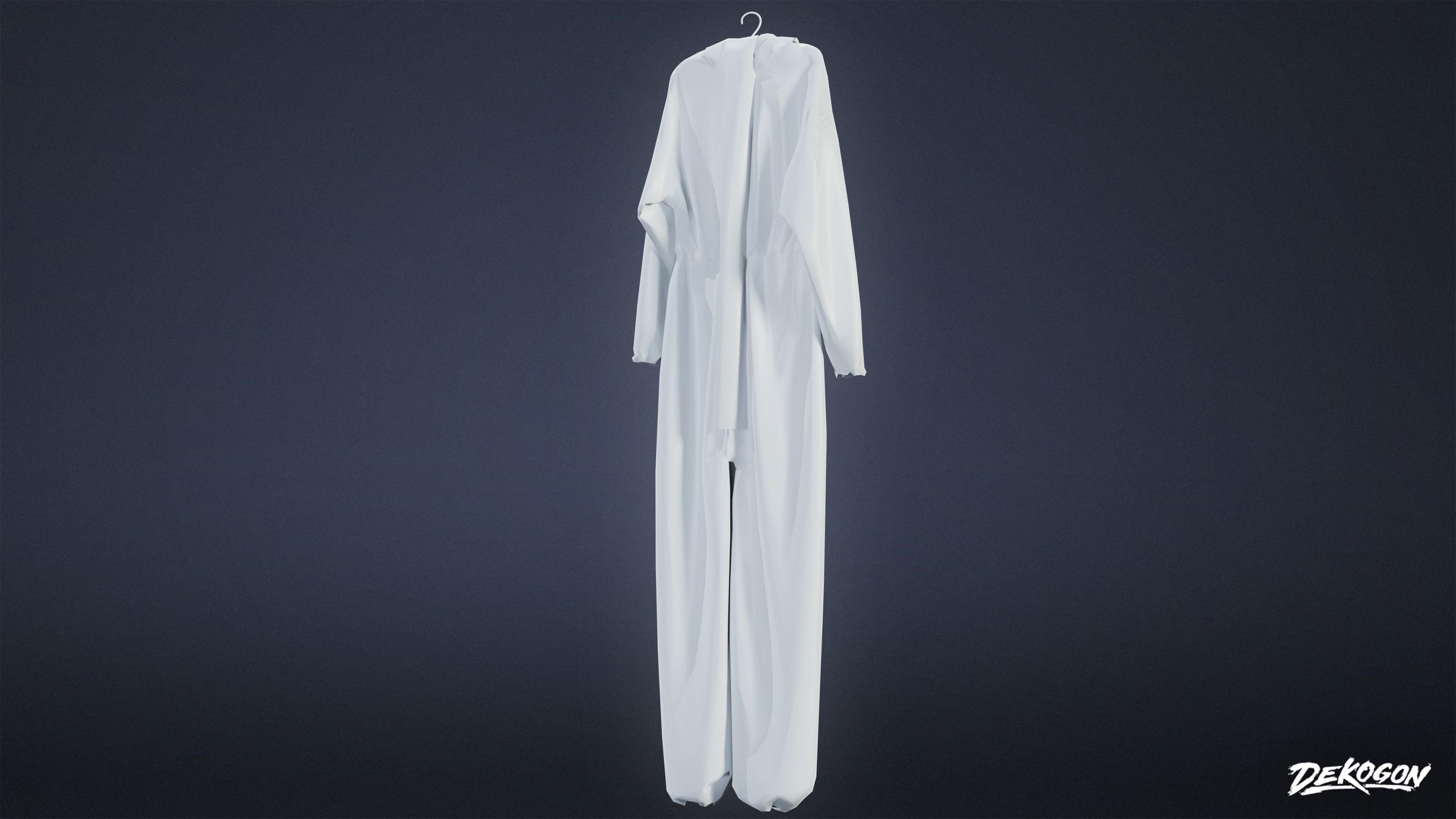 QUARANTINE TENT - Hazmat Suit 01 - LOW POLY Low-poly 3D model_5