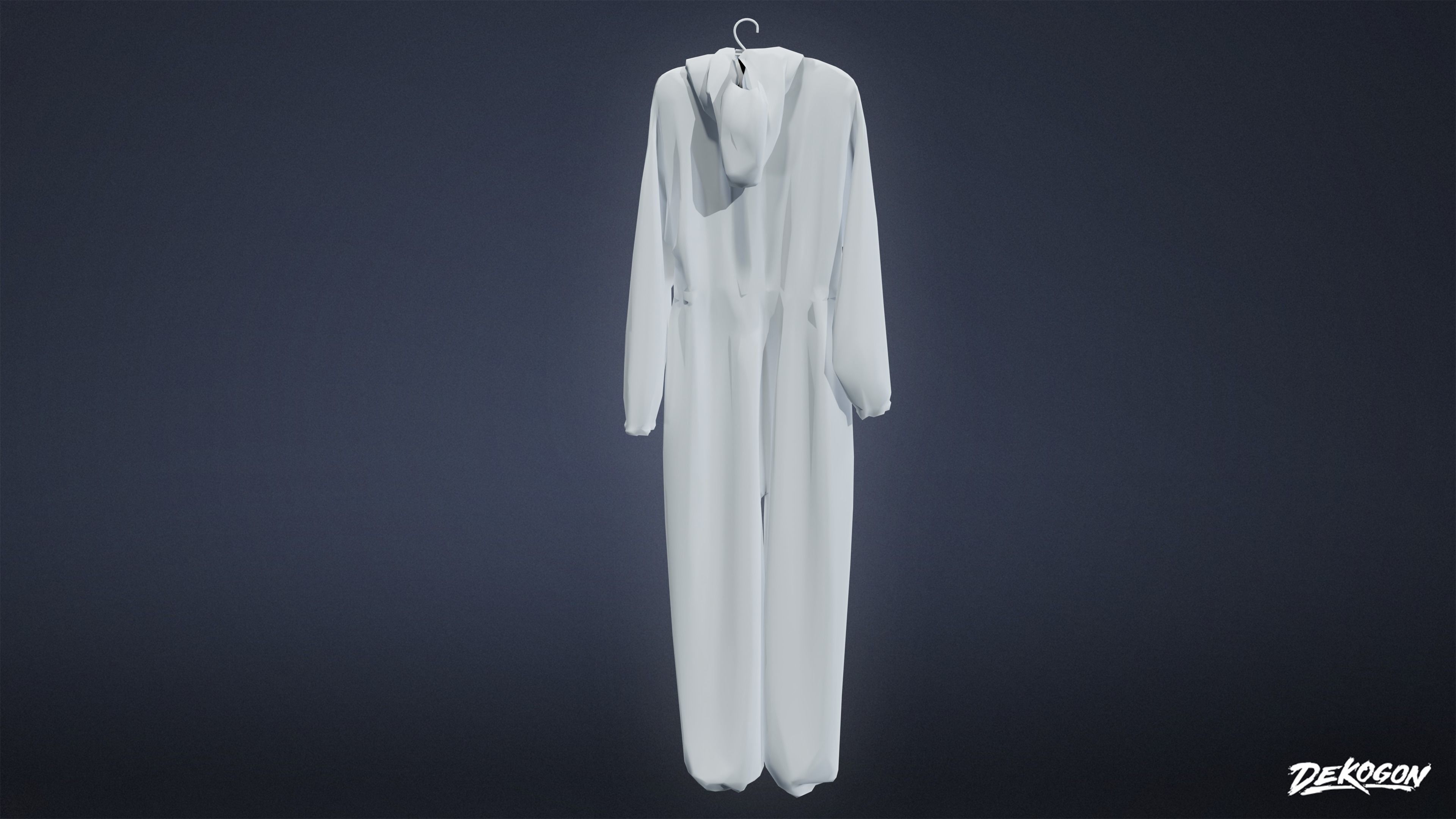 QUARANTINE TENT - Hazmat Suit 01 - LOW POLY Low-poly 3D model_3