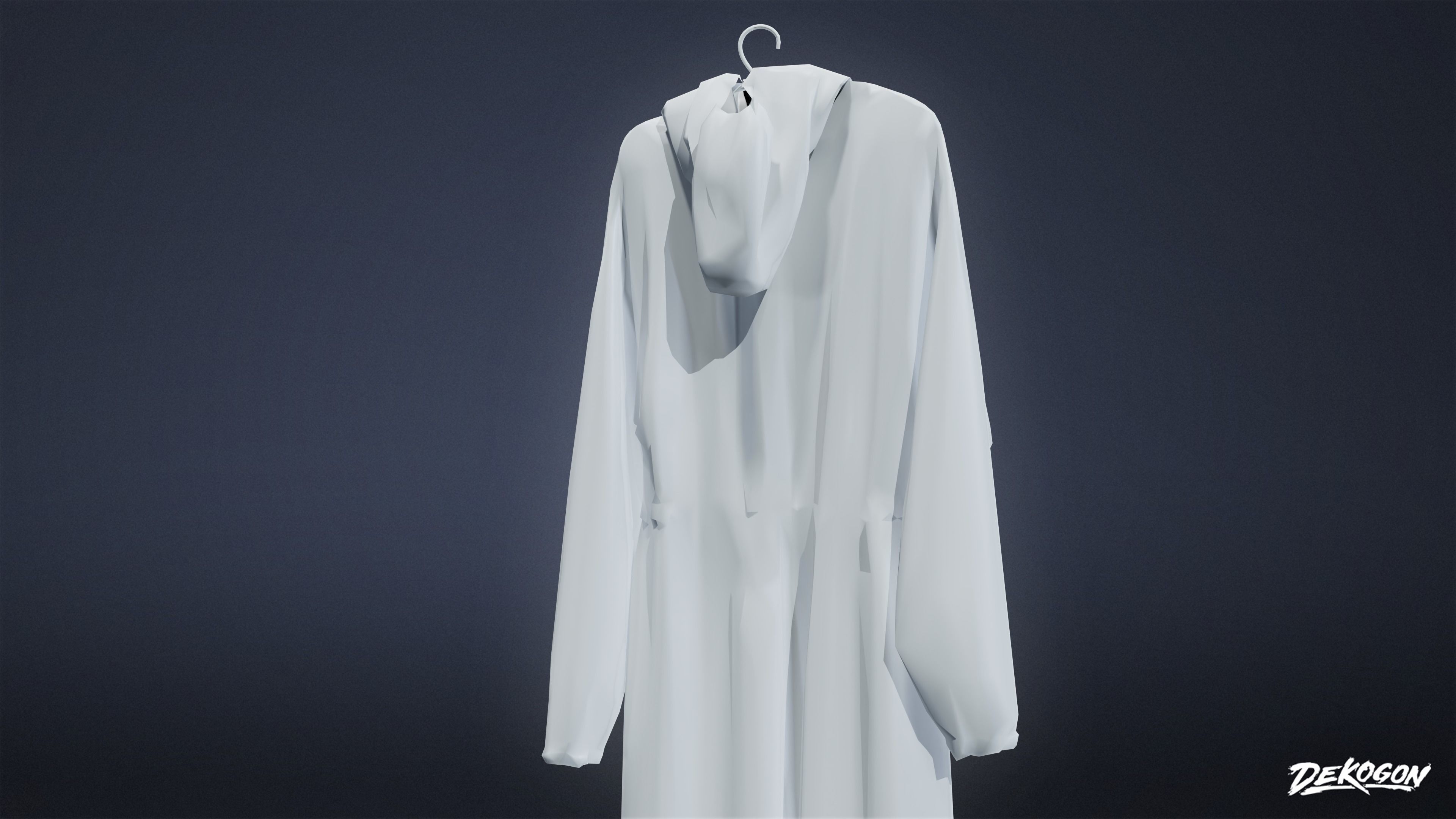 QUARANTINE TENT - Hazmat Suit 01 - LOW POLY Low-poly 3D model_7