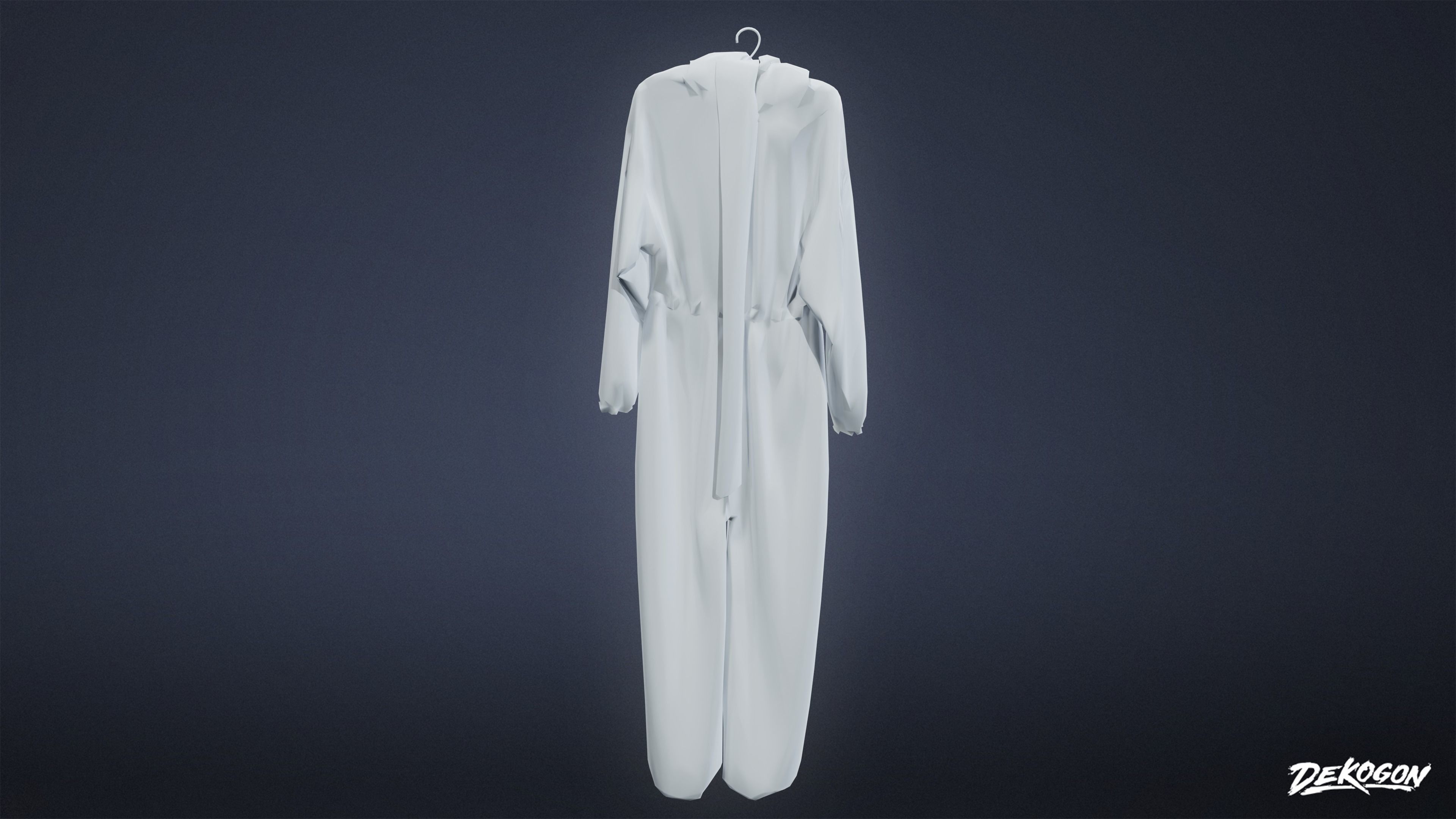 QUARANTINE TENT - Hazmat Suit 01 - LOW POLY Low-poly 3D model_2