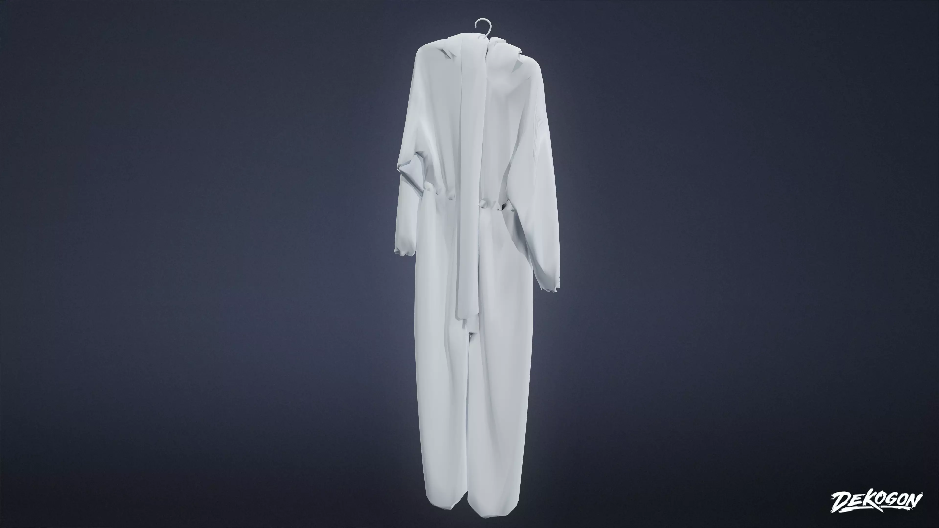 QUARANTINE TENT - Hazmat Suit 01 - LOW POLY Low-poly 3D model_0