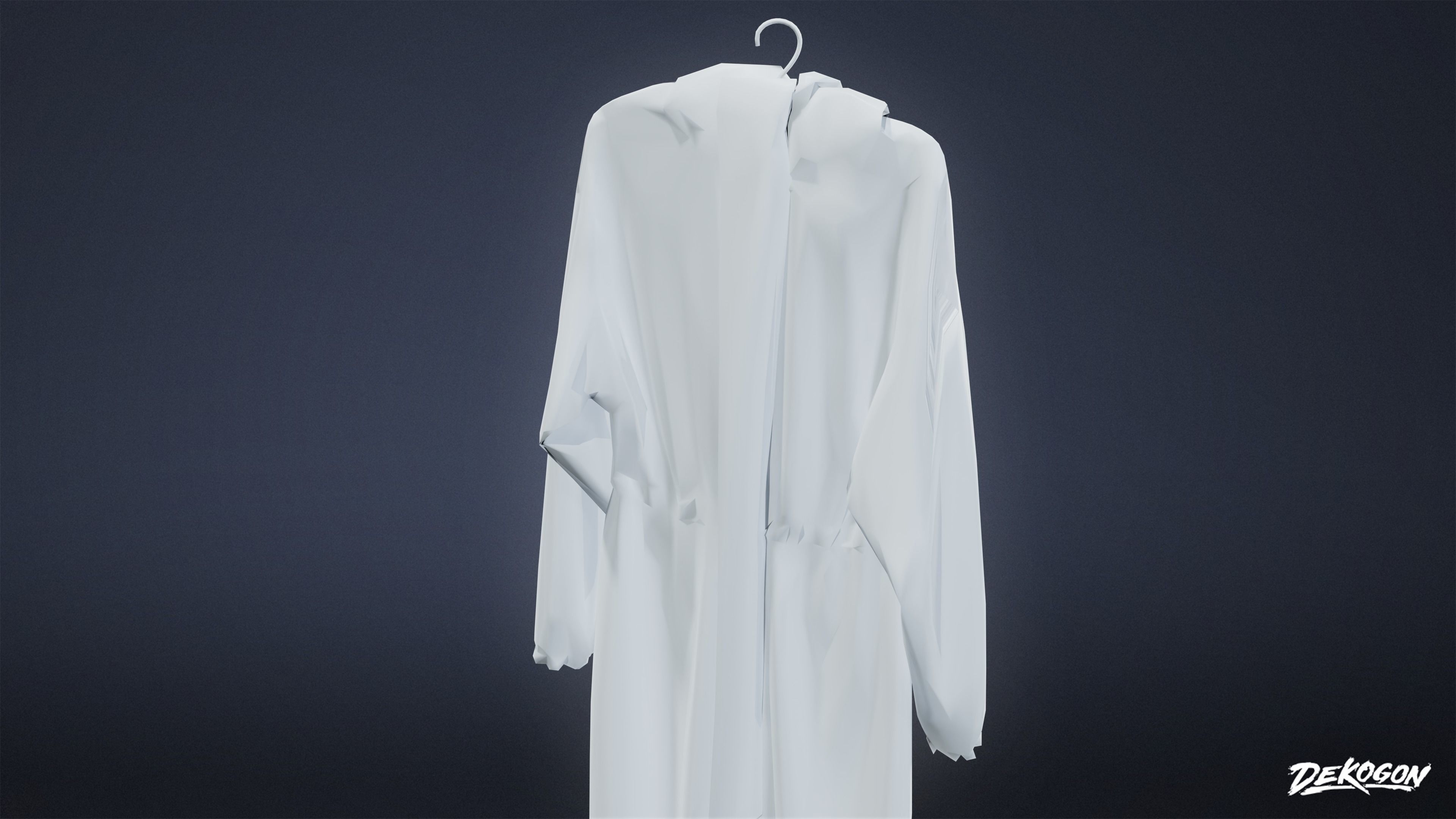 QUARANTINE TENT - Hazmat Suit 01 - LOW POLY Low-poly 3D model_6