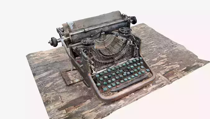 Vintage Typewriter 3d scan