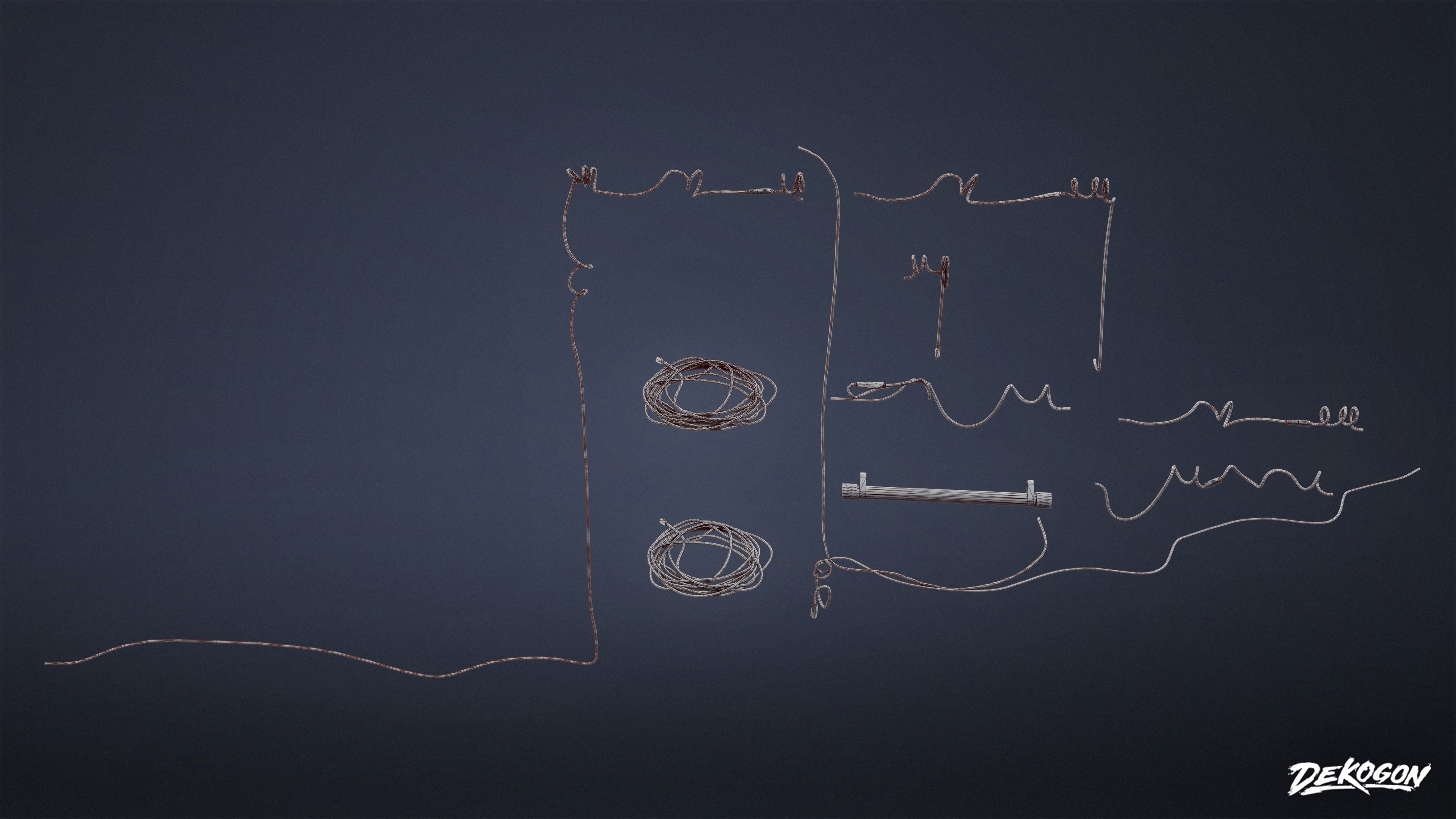 QUARANTINE TENT - Lighting 01 - LOW POLY Low-poly 3D model_1