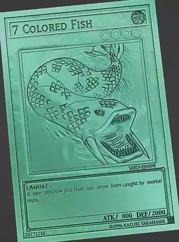 7 COLORED FISH - YU-GI-OH Free 3D print model