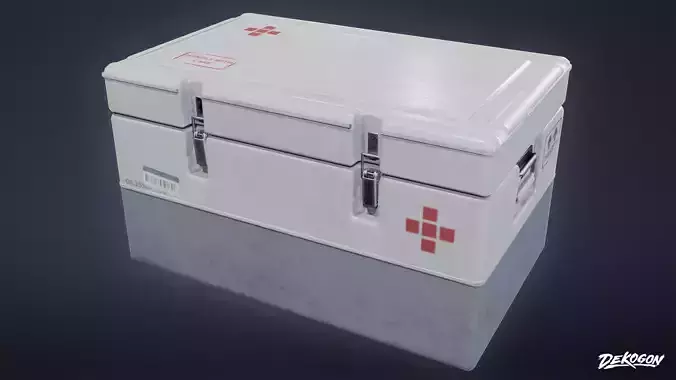 QUARANTINE TENT - Medical Supplies 01 - LOW POLY Low-poly 3D model