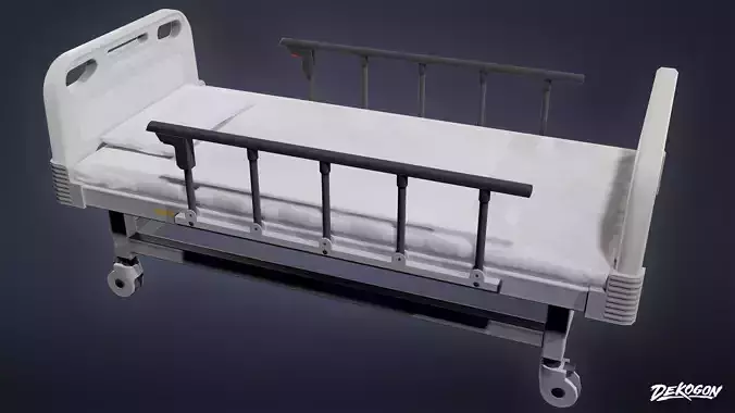 QUARANTINE TENT - Medical Bed 01 - LOW POLY