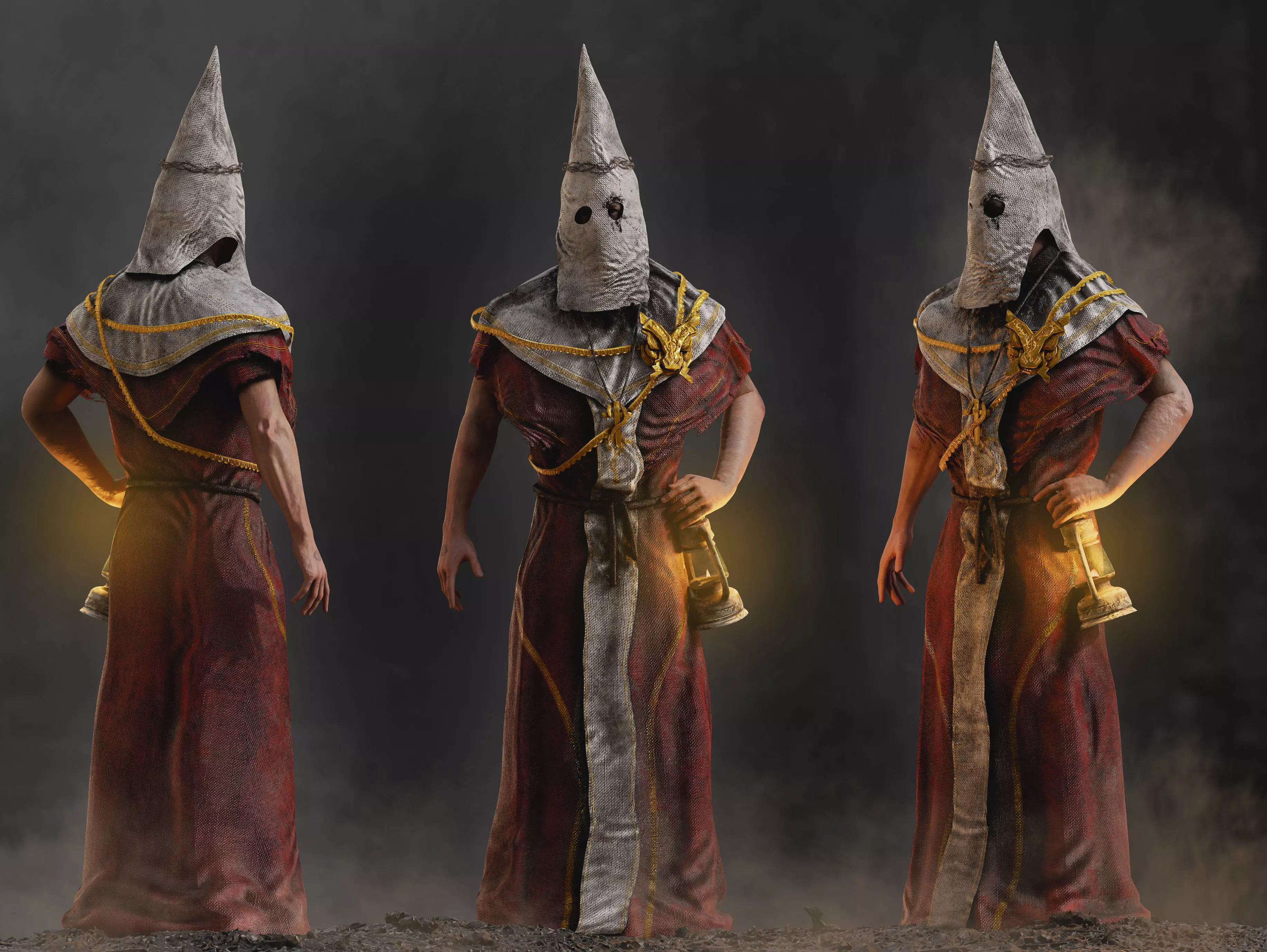 Cultist Low-poly 3D model_0