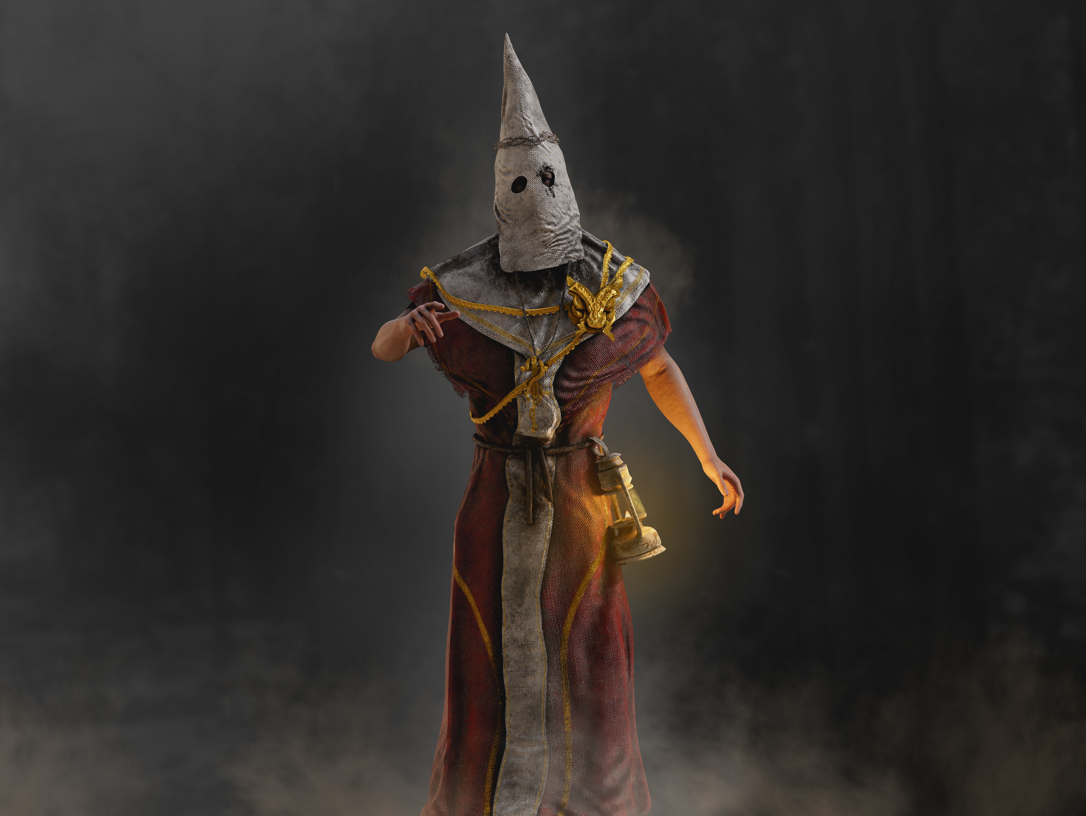 Cultist Low-poly 3D model_3