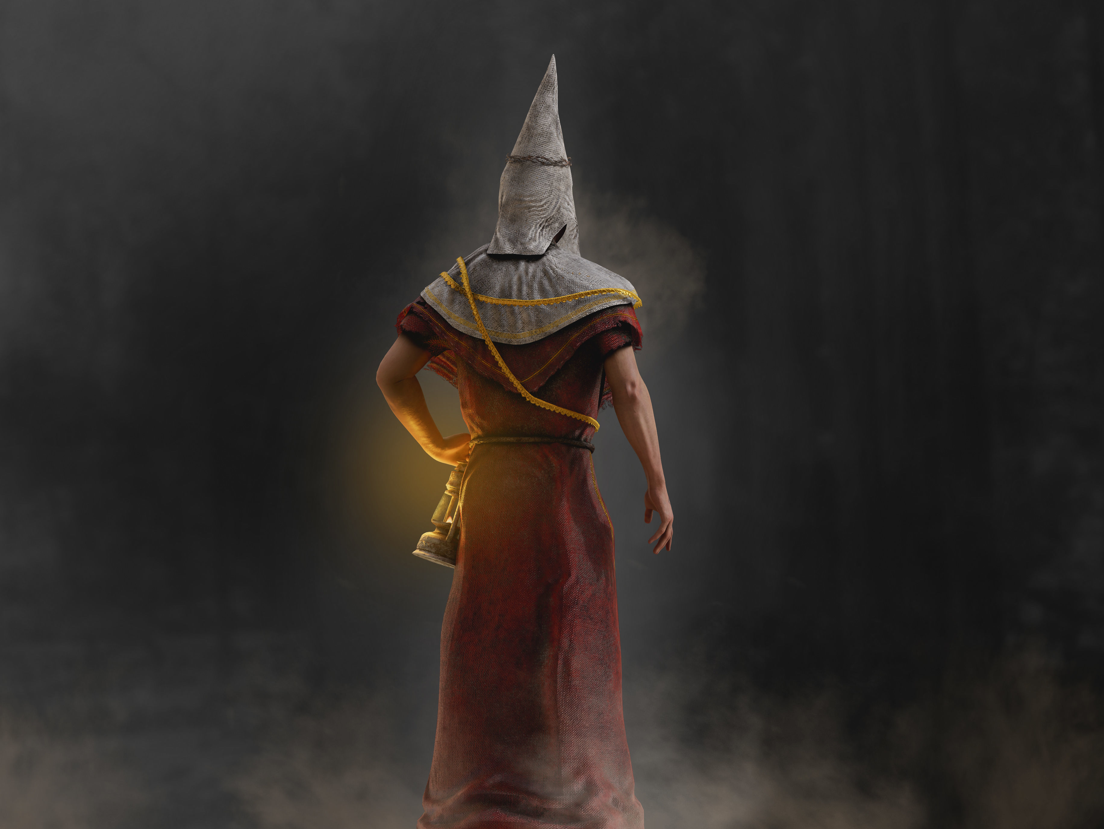 Cultist Low-poly 3D model_7