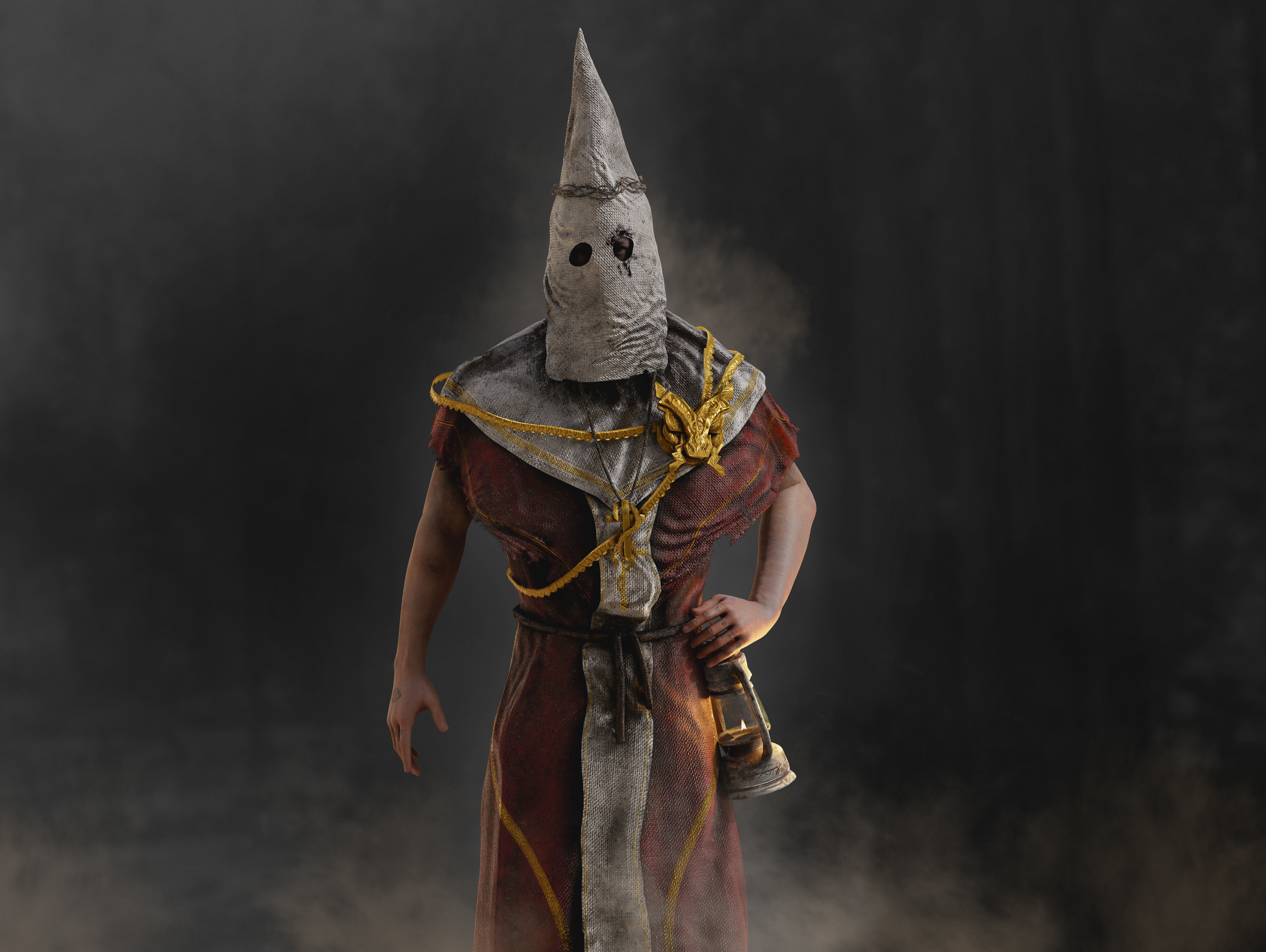 Cultist Low-poly 3D model_5