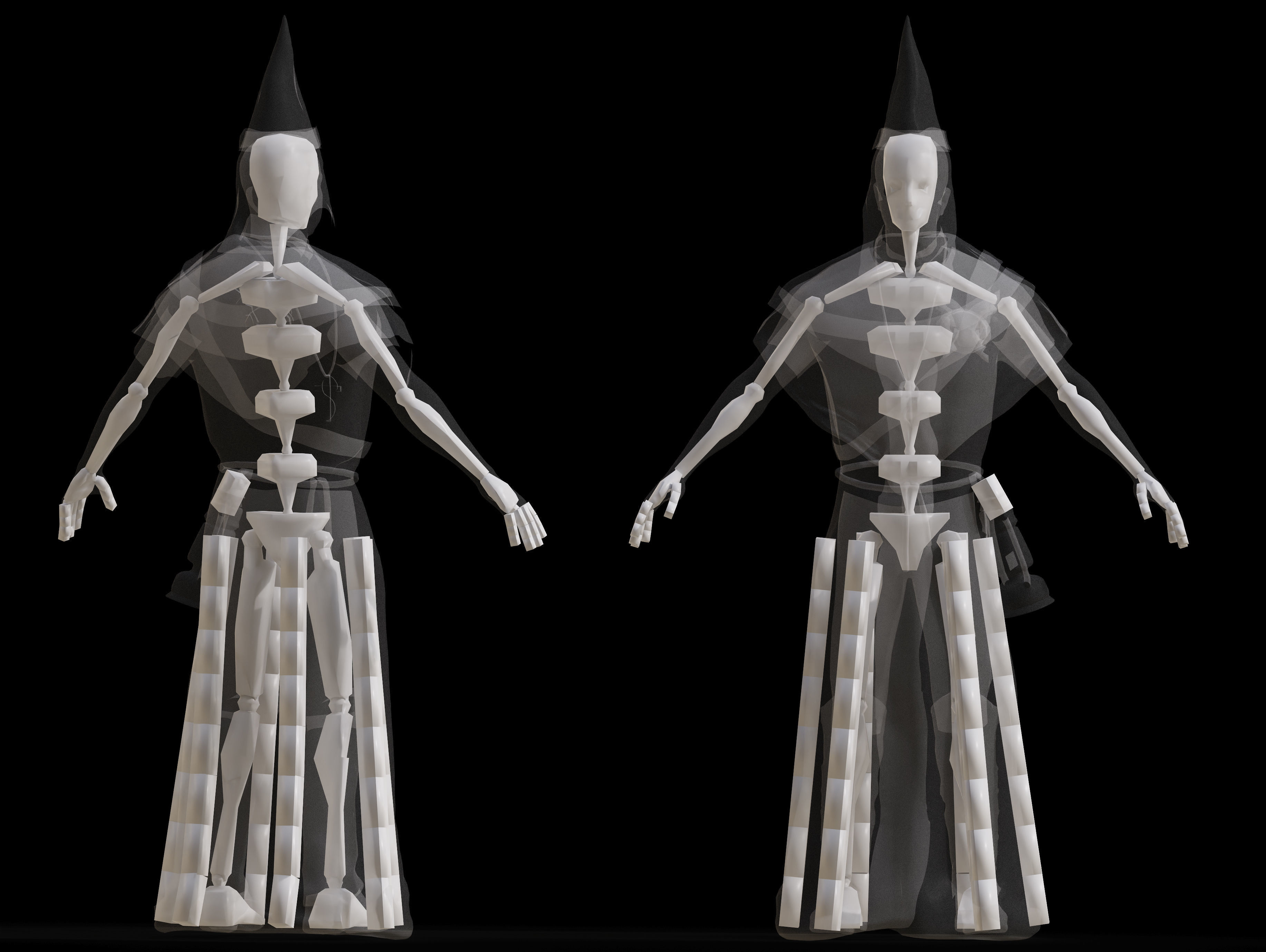 Cultist Low-poly 3D model_8