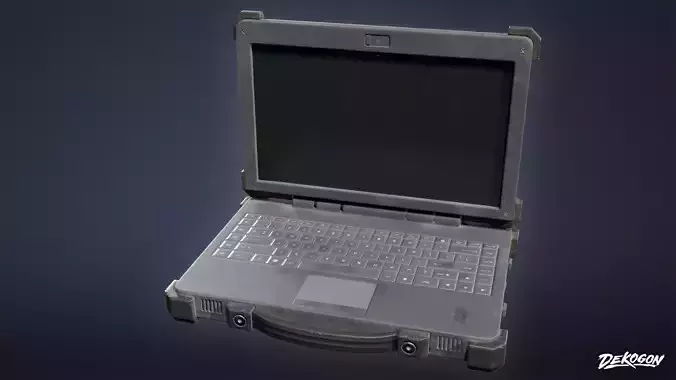 QUARANTINE TENT - Military Laptop 01 - LOW POLY