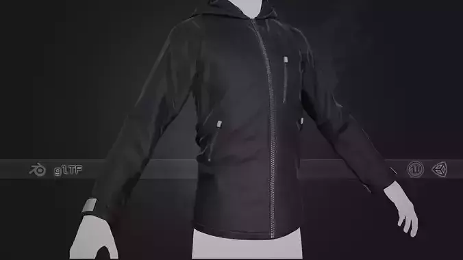 Black Snowboard Hoodie Style 1