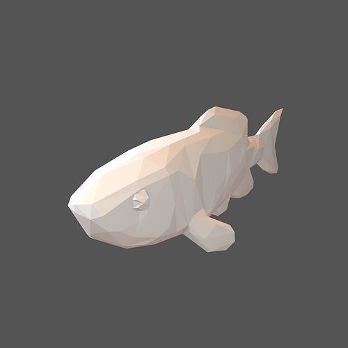 Stylized Fish v1 001 Low-poly 3D model
