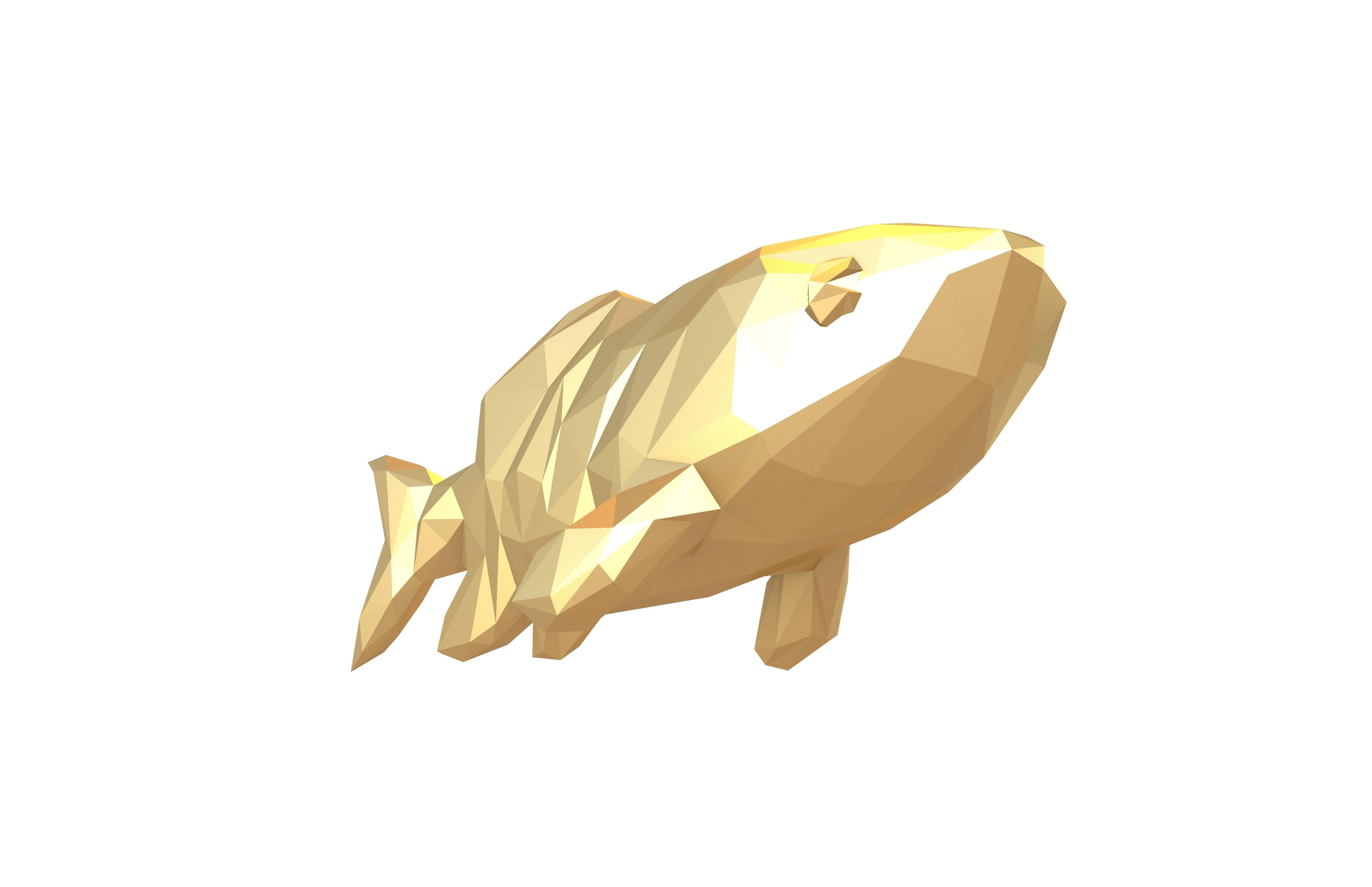 Stylized Fish v1 003 Low-poly 3D model_2