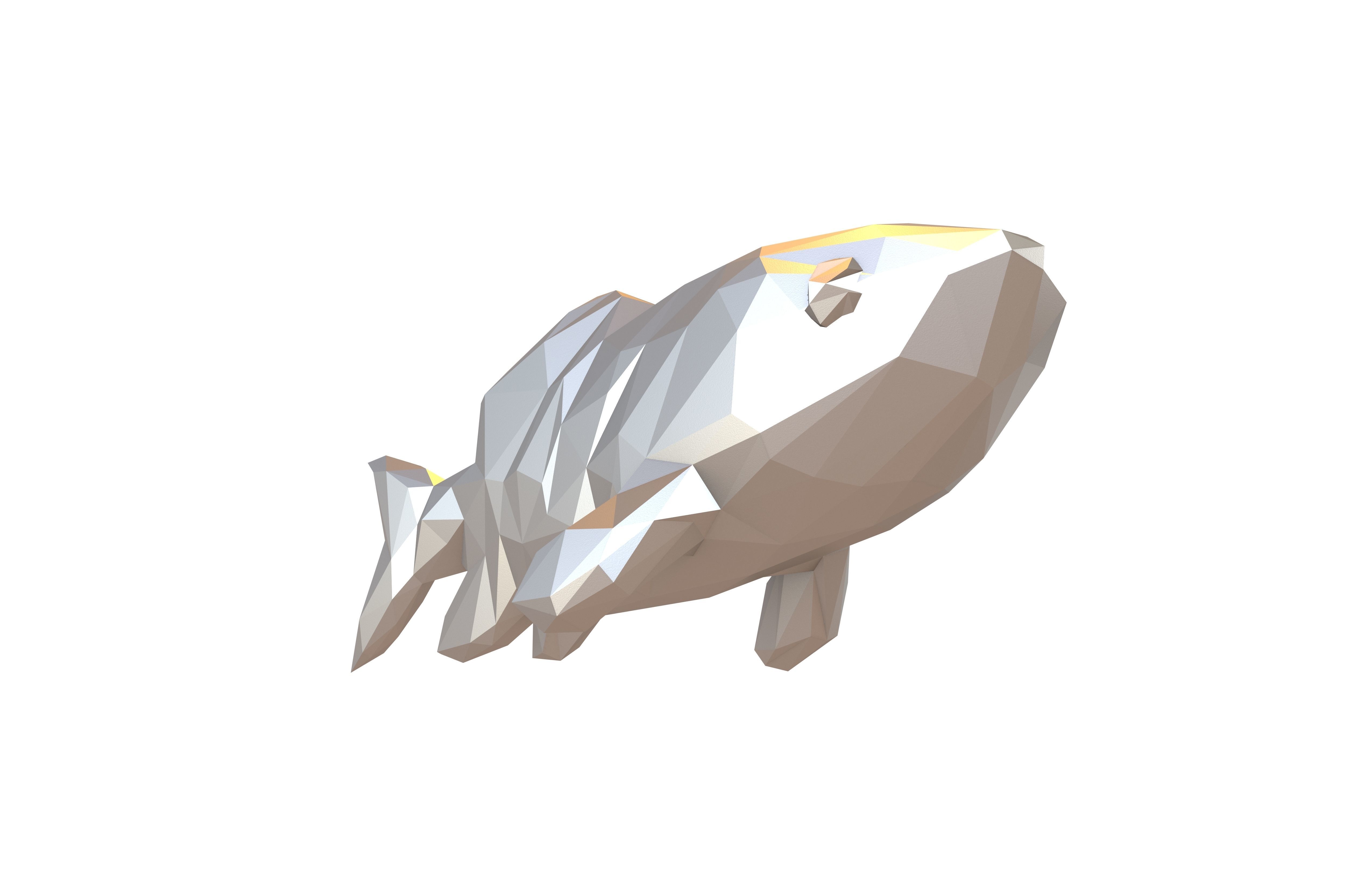 Stylized Fish v1 004 Low-poly 3D model_3