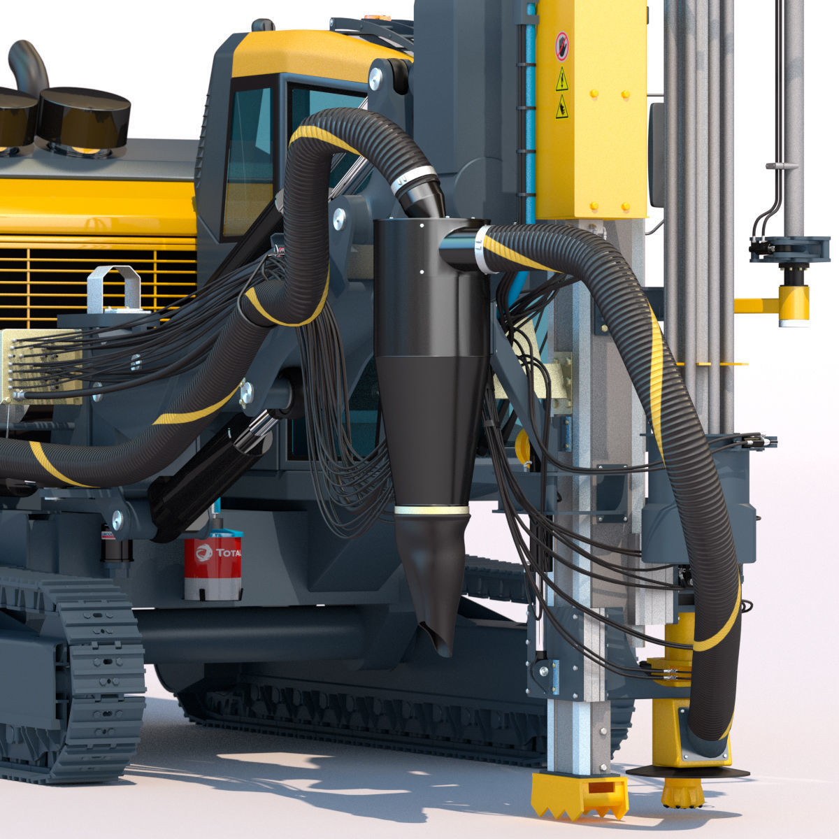 Surface drill rig for quarrying and mining Smartroc D65 3D model_14