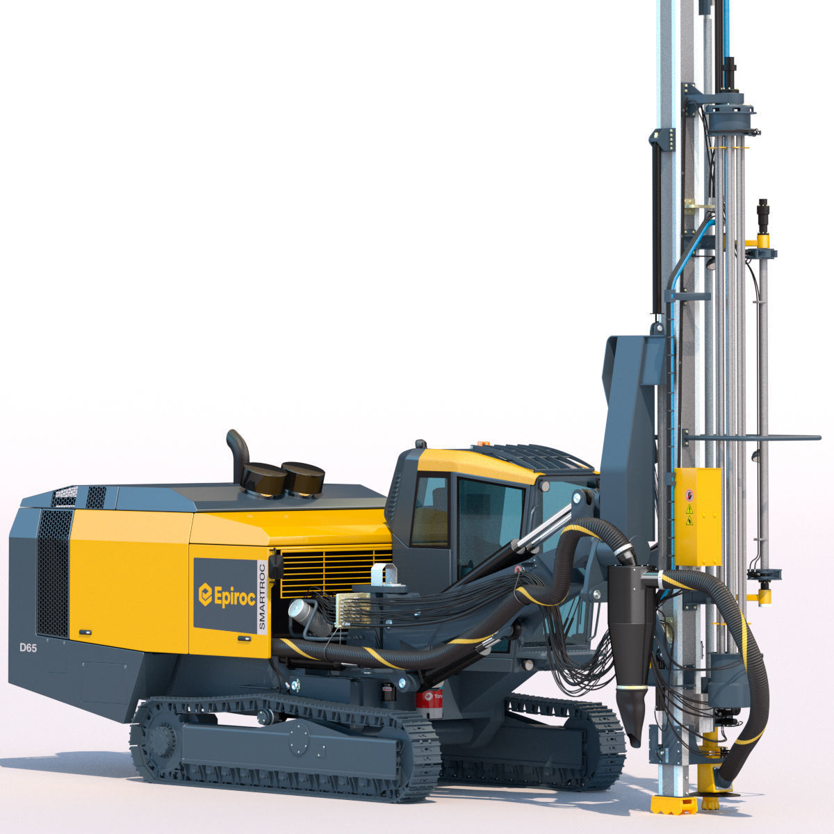 Surface drill rig for quarrying and mining Smartroc D65 3D model_3