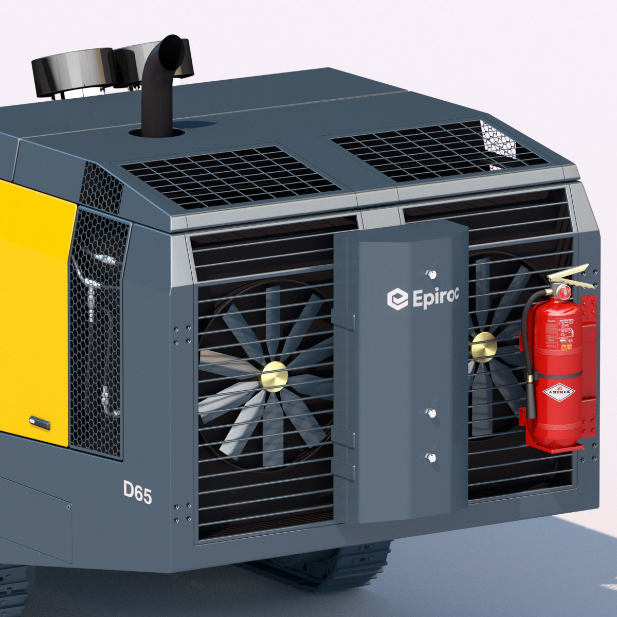 Surface drill rig for quarrying and mining Smartroc D65 3D model_10