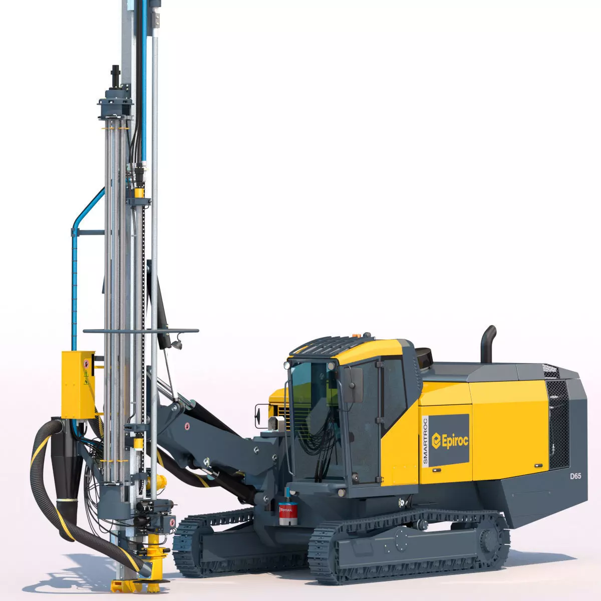 Surface drill rig for quarrying and mining Smartroc D65 3D model_0